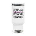 Super Mom ... Air Traffic Controller - Stainless Steel Travel Mug with Handle, 14oz
