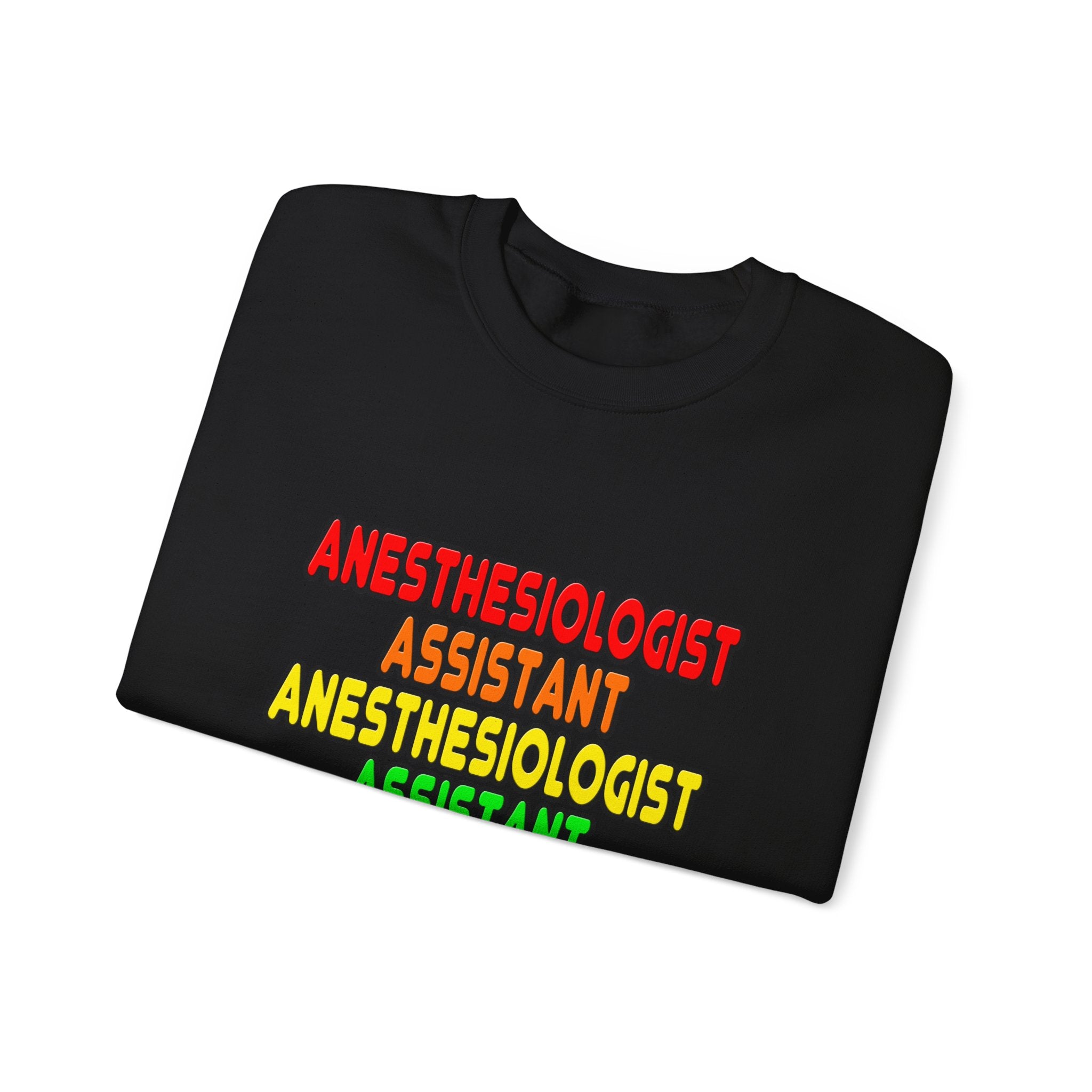 Rainbow Anesthesiologist Assistant - Unisex Heavy Blend™ Crewneck Sweatshirt