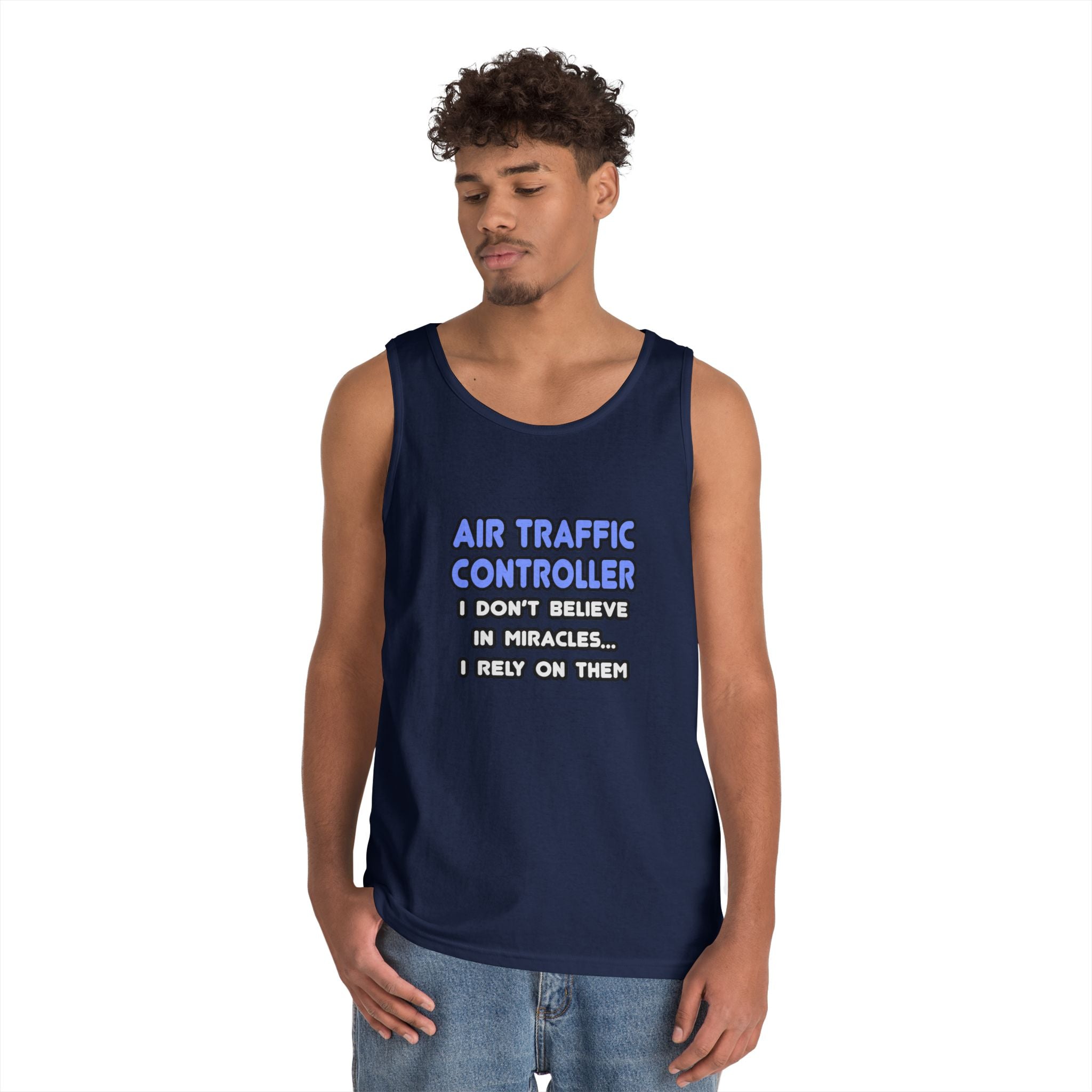 Miracles and Air Traffic Controllers - Unisex Heavy Cotton Tank Top