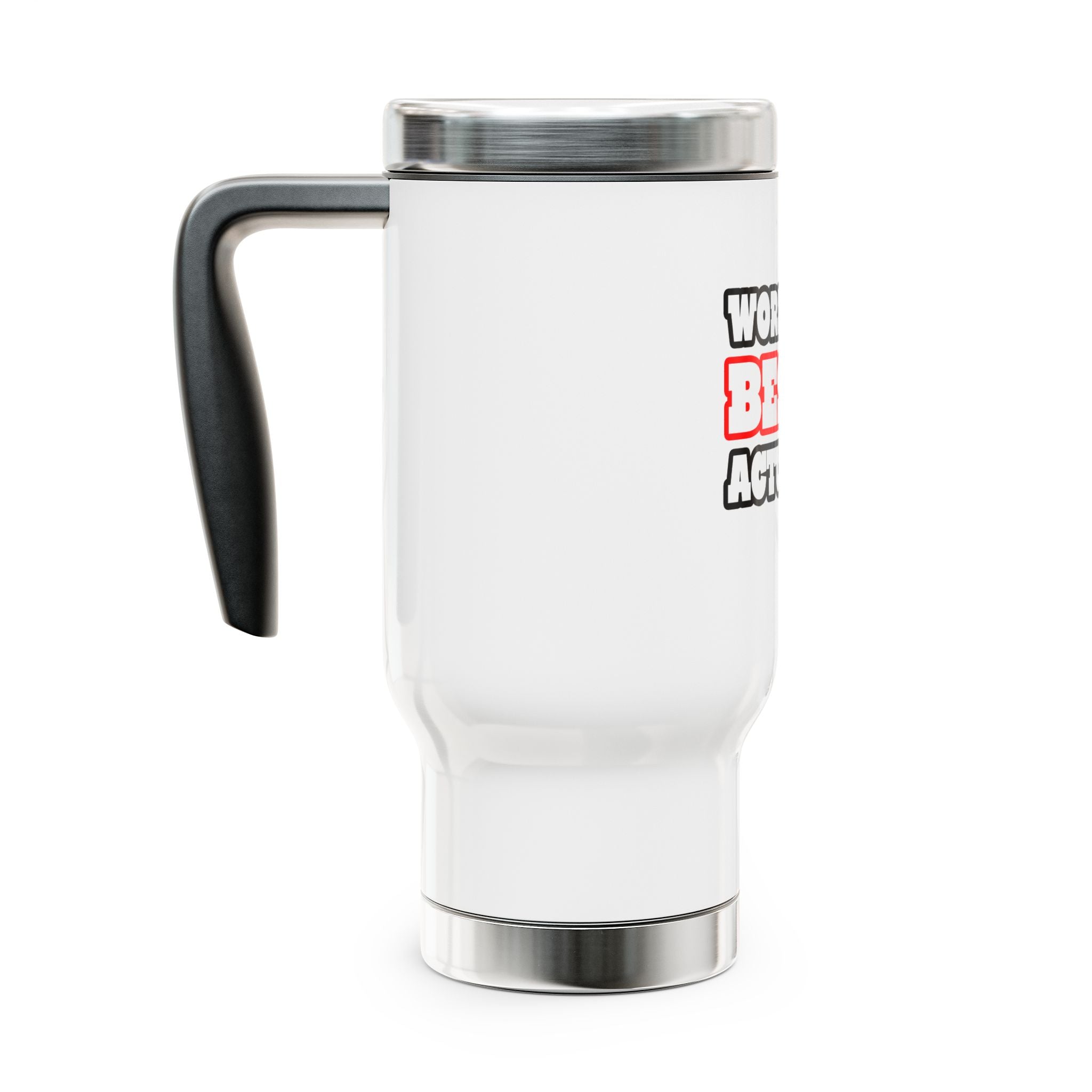World's Best Actuary - Stainless Steel Travel Mug with Handle, 14oz