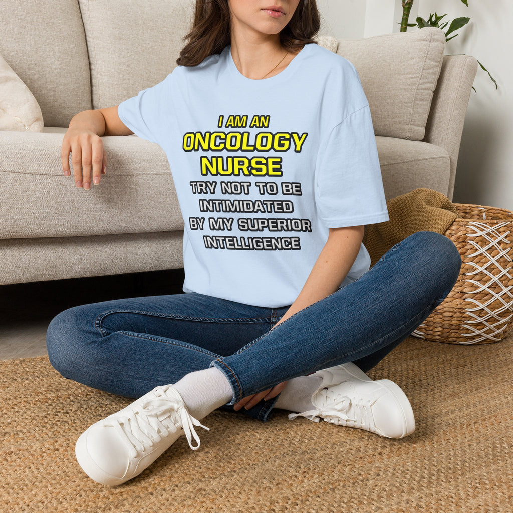 Oncology Nurse...Superior Intelligence - Unisex Softstyle T-Shirt