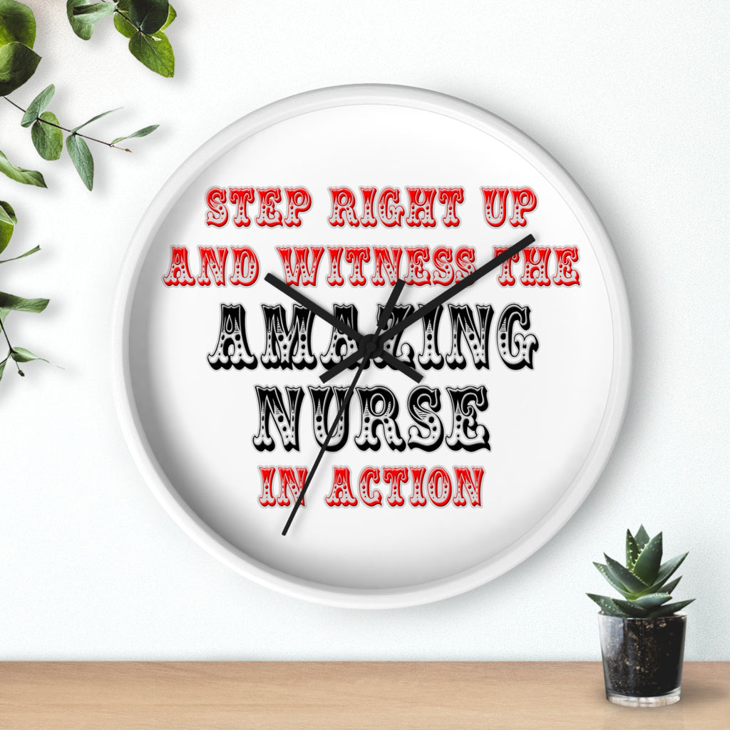 Amazing Nurse In Action - Wall Clock