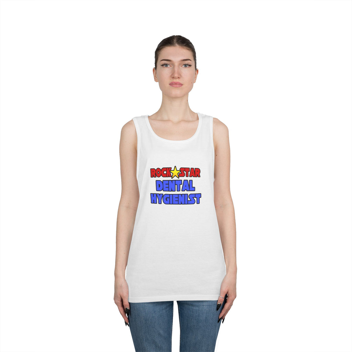 Rock Star Dental Hygienist - Unisex Heavy Cotton Tank Top