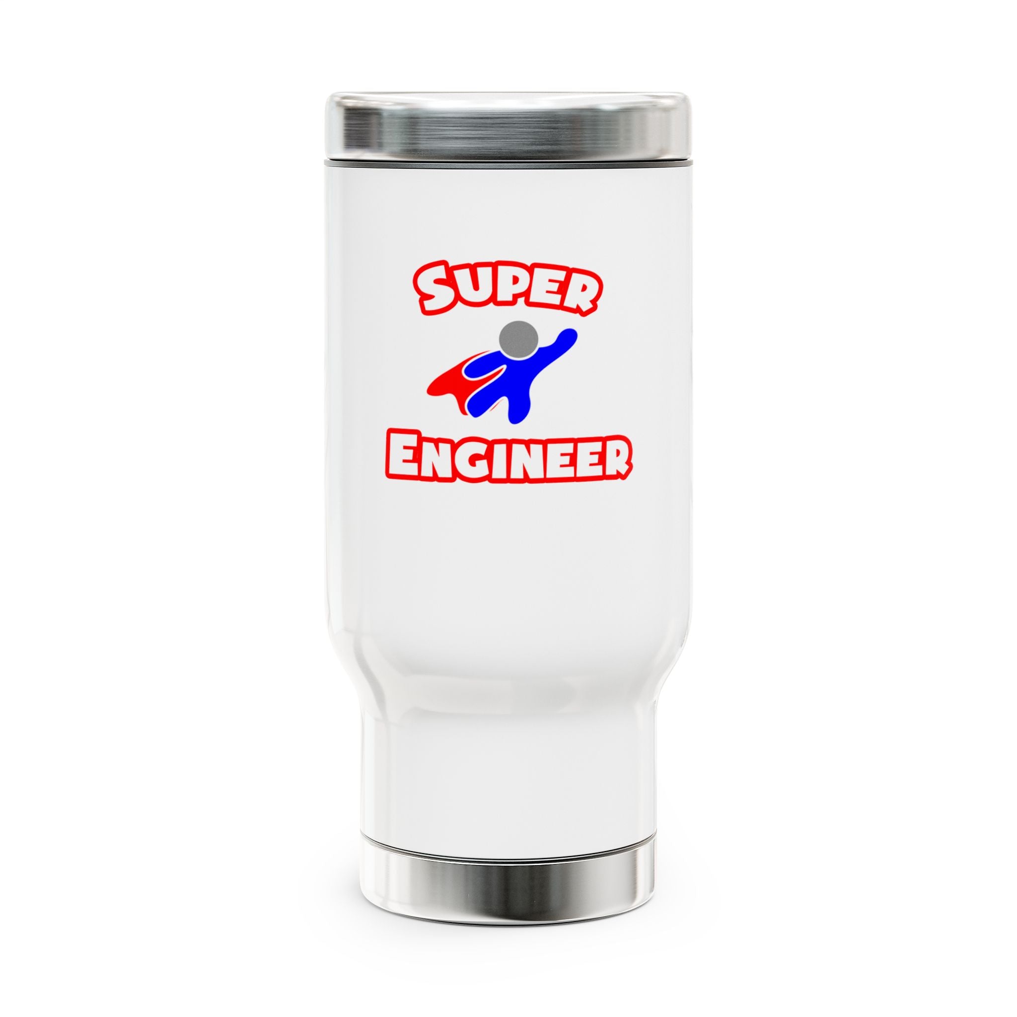 Super Engineer - Stainless Steel Travel Mug with Handle, 14oz