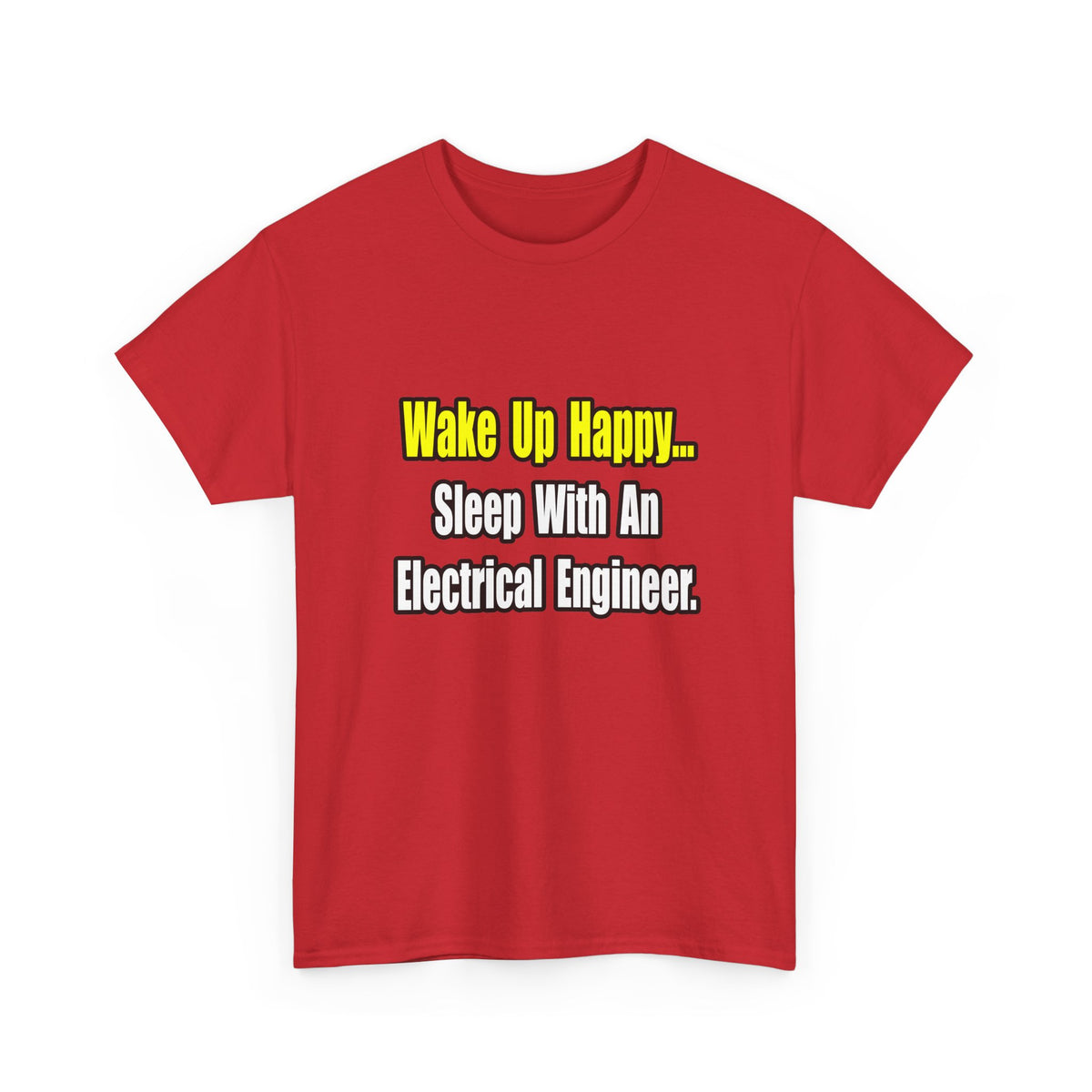 Sleep With An Electrical Engineer - Unisex Heavy Cotton Tee