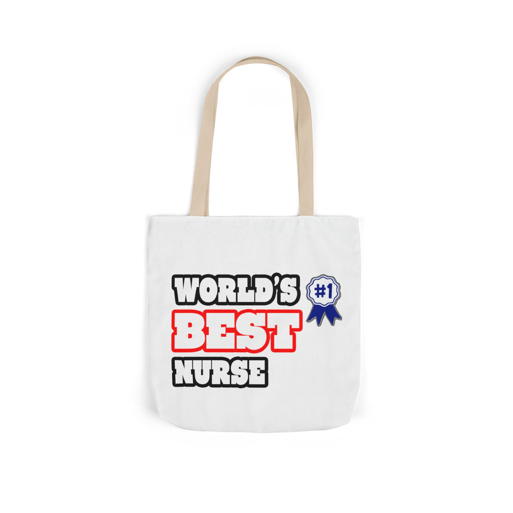 World's Best Nurse - Canvas Tote Bag, 5-Color Straps