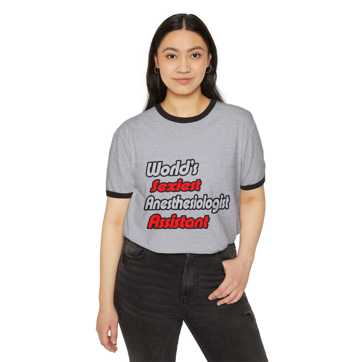 World's Sexiest Anesthesiologist Assistant - Unisex Cotton Ringer T-Shirt