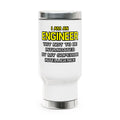 Engineer...Superior Intelligence - Stainless Steel Travel Mug with Handle, 14oz