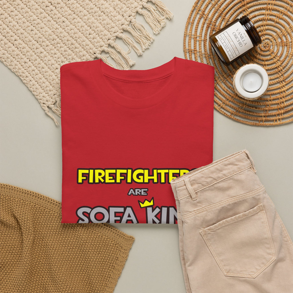 Firefighters Are Sofa King Cool - Unisex Heavy Cotton Tee
