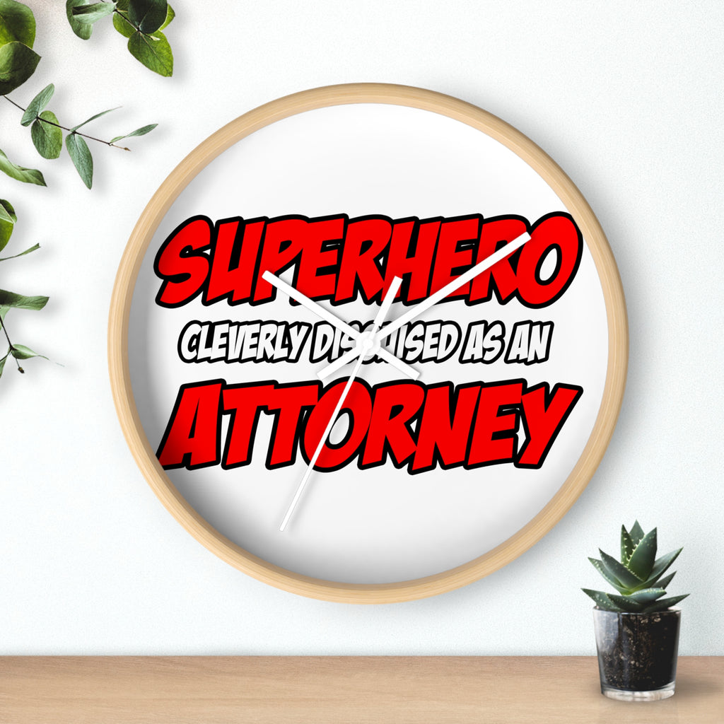 Superhero...Attorney - Wall Clock