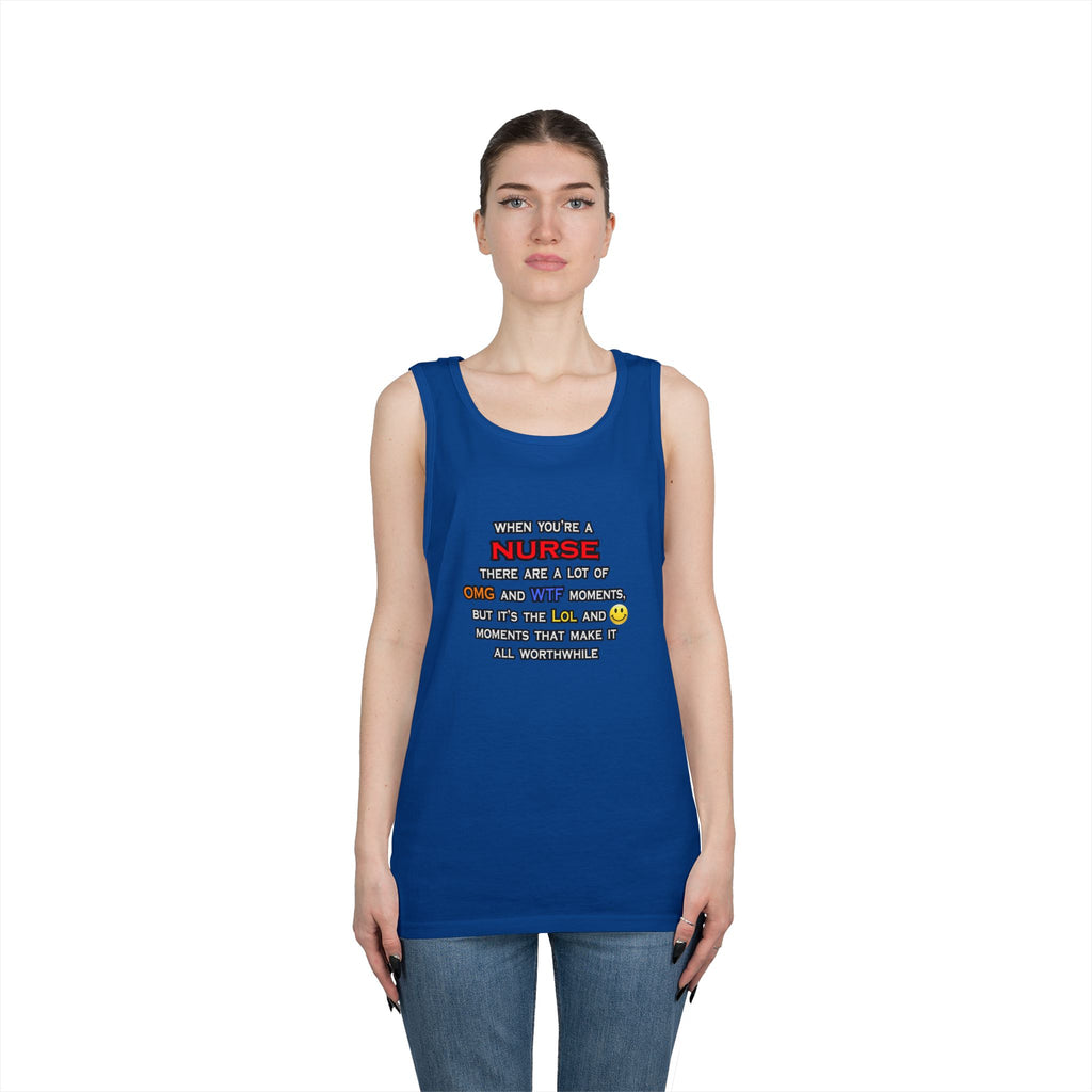 Nurse ... OMG WTF LOL - Unisex Heavy Cotton Tank Top