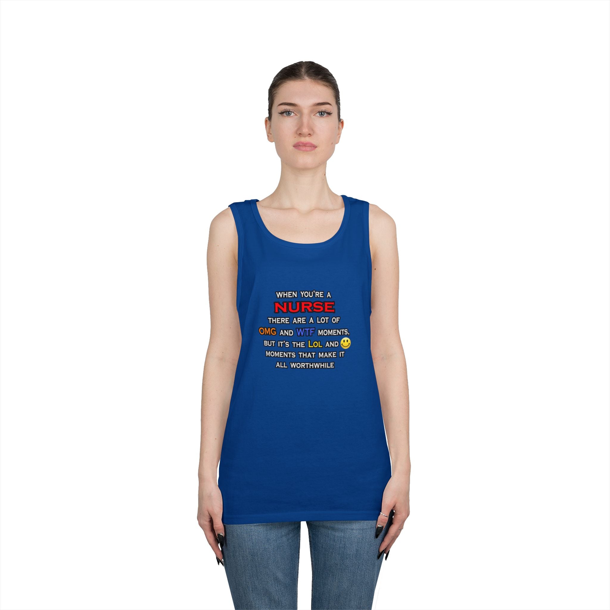 Nurse ... OMG WTF LOL - Unisex Heavy Cotton Tank Top