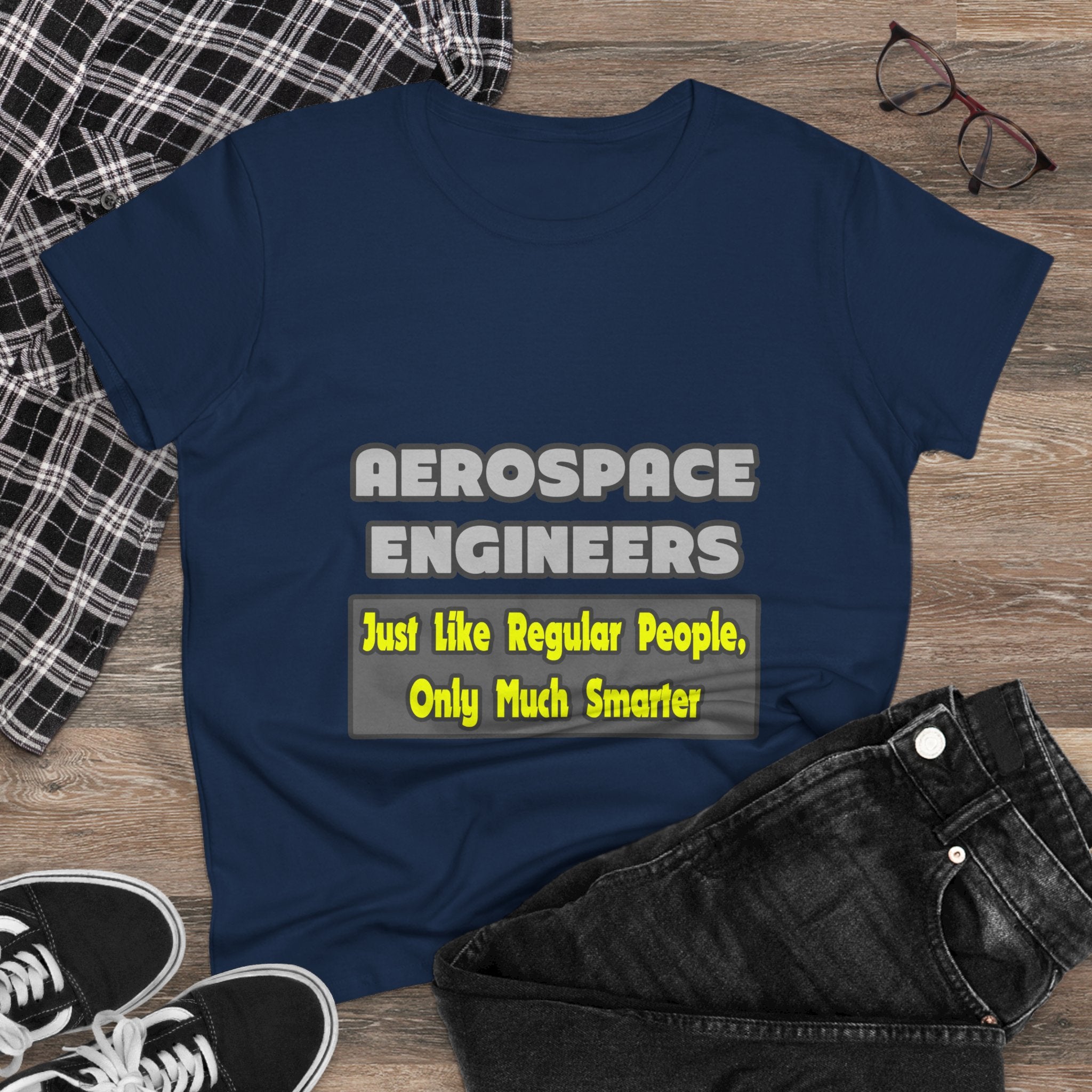 Aerospace Engineers...Smarter - Women's Midweight Cotton Tee