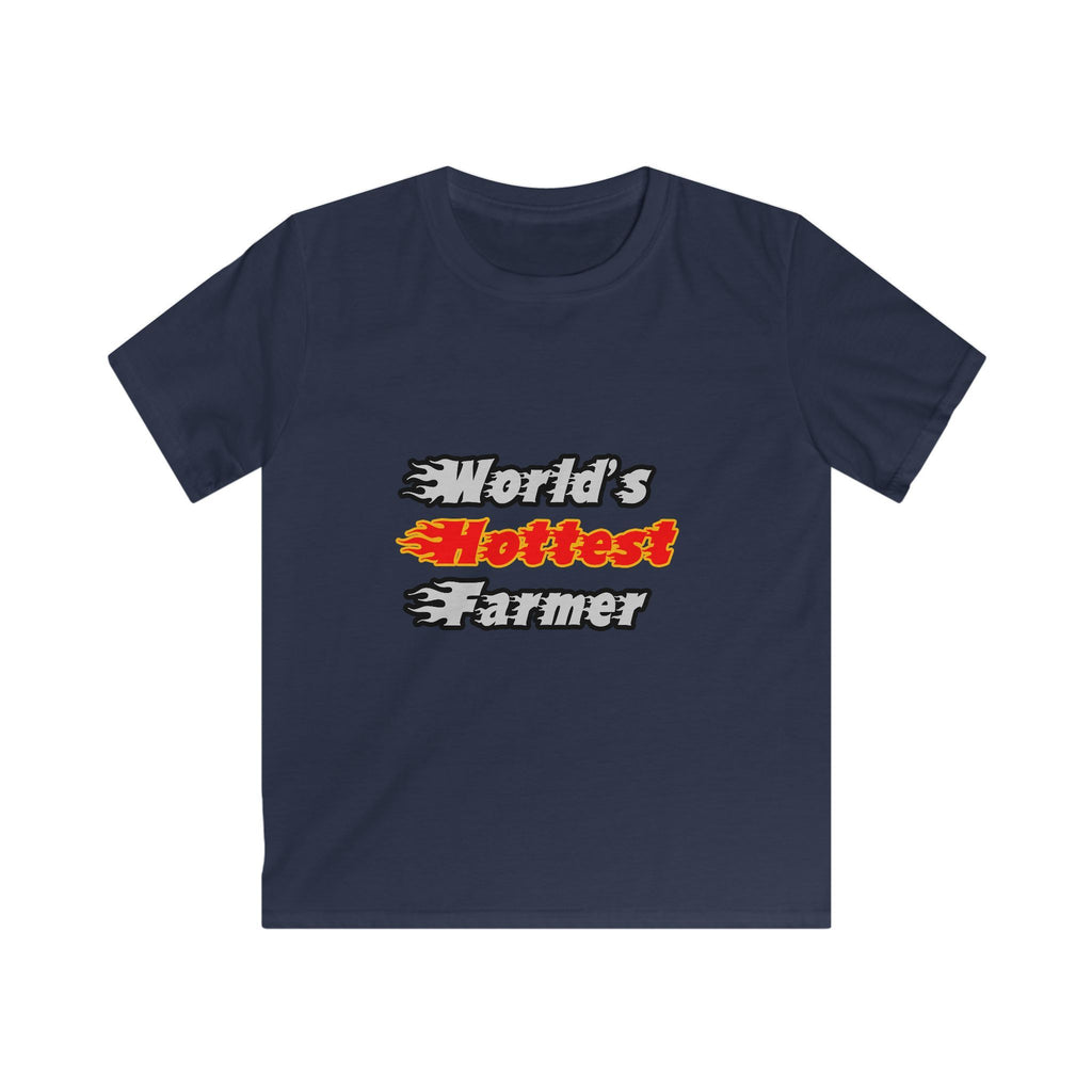 World's Hottest Farmer - Kids Softstyle Tee