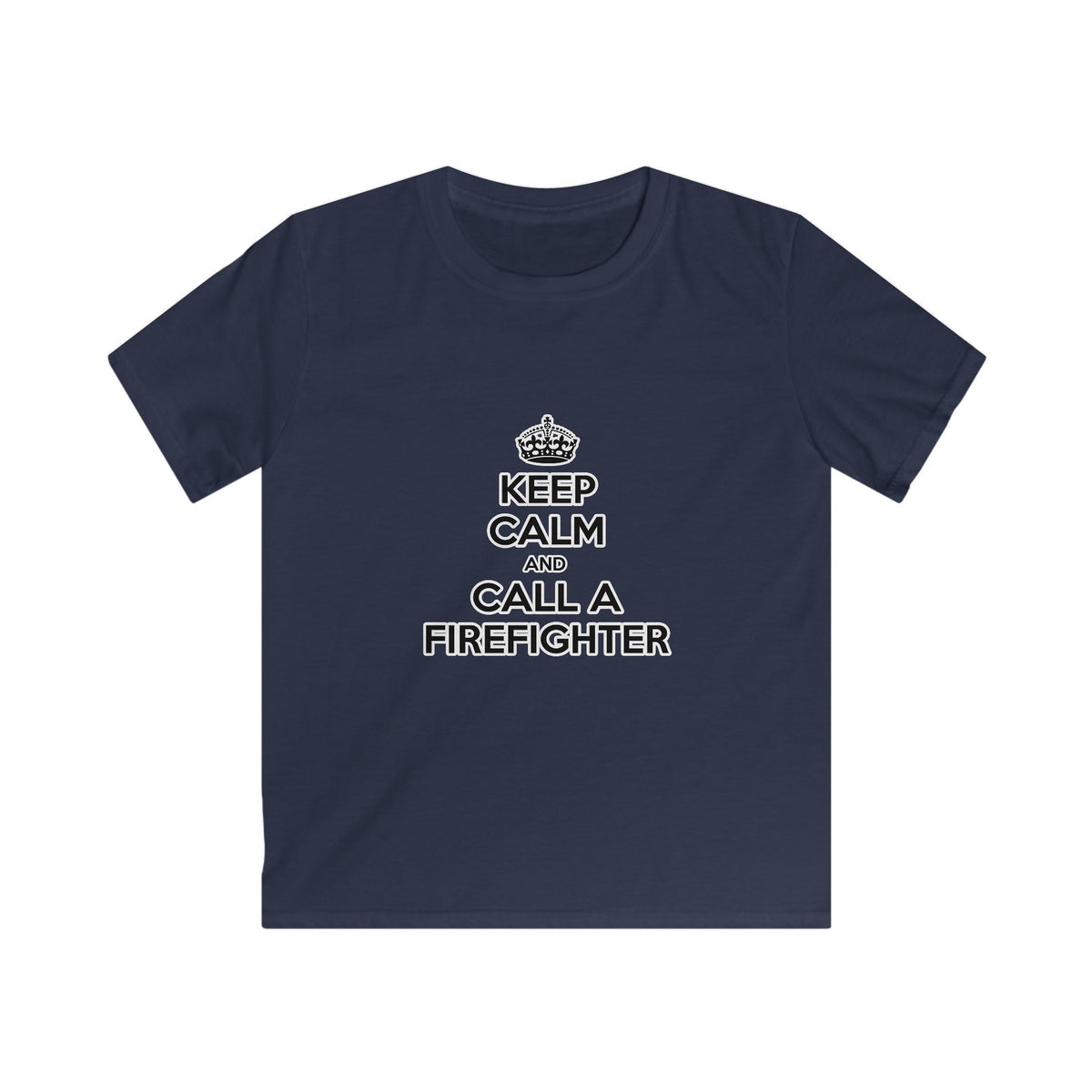 Keep Calm and Call a Firefighter - Kids Softstyle Tee