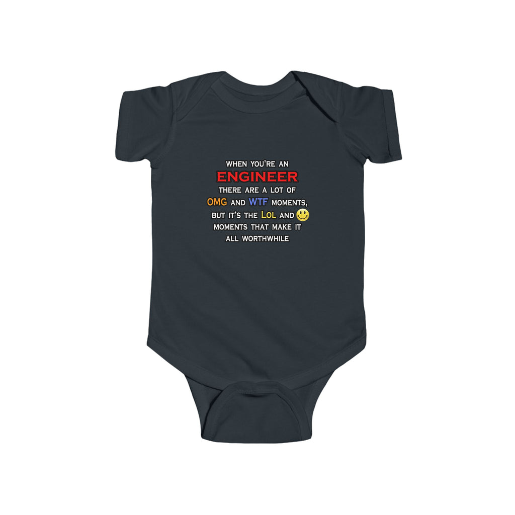 Engineer ... OMG WTF LOL - Infant Fine Jersey Bodysuit
