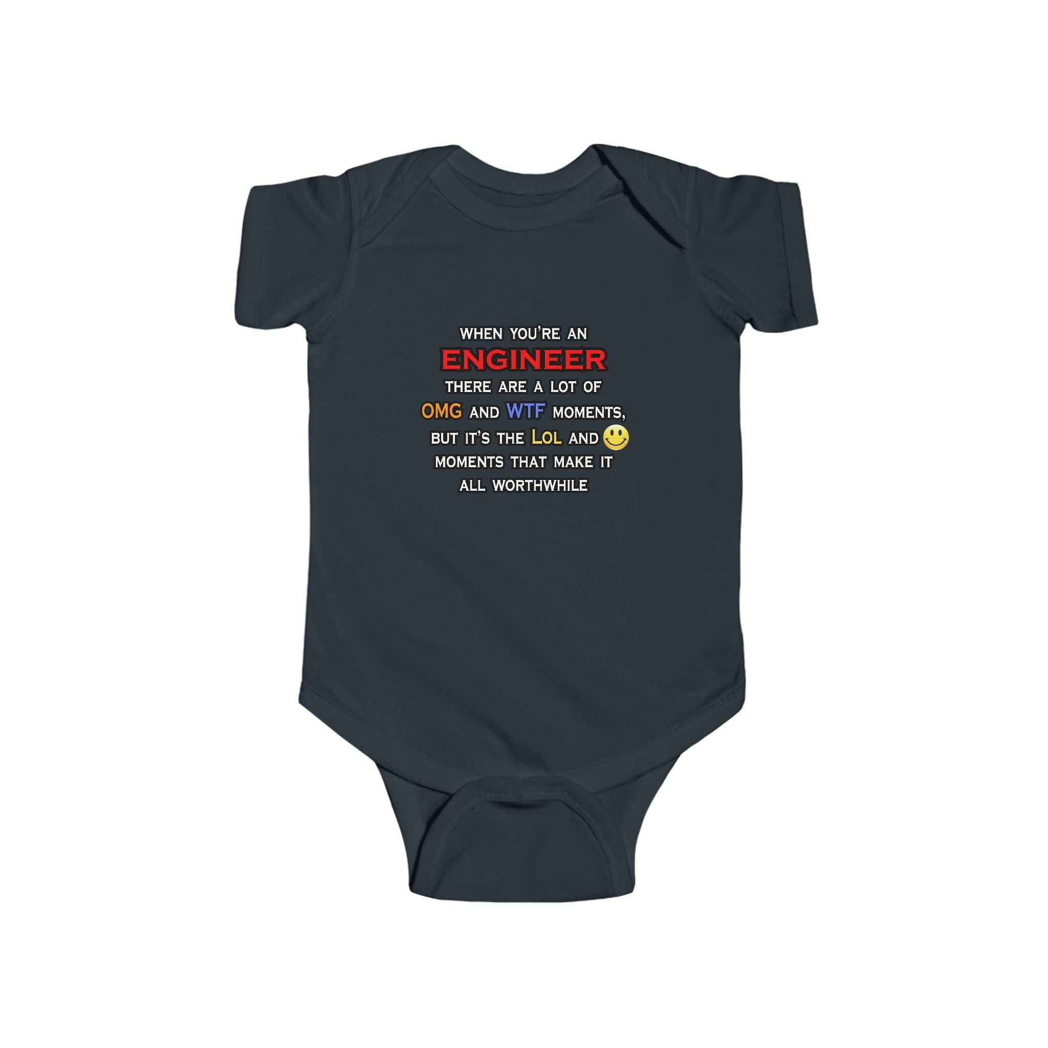 Engineer ... OMG WTF LOL - Infant Fine Jersey Bodysuit