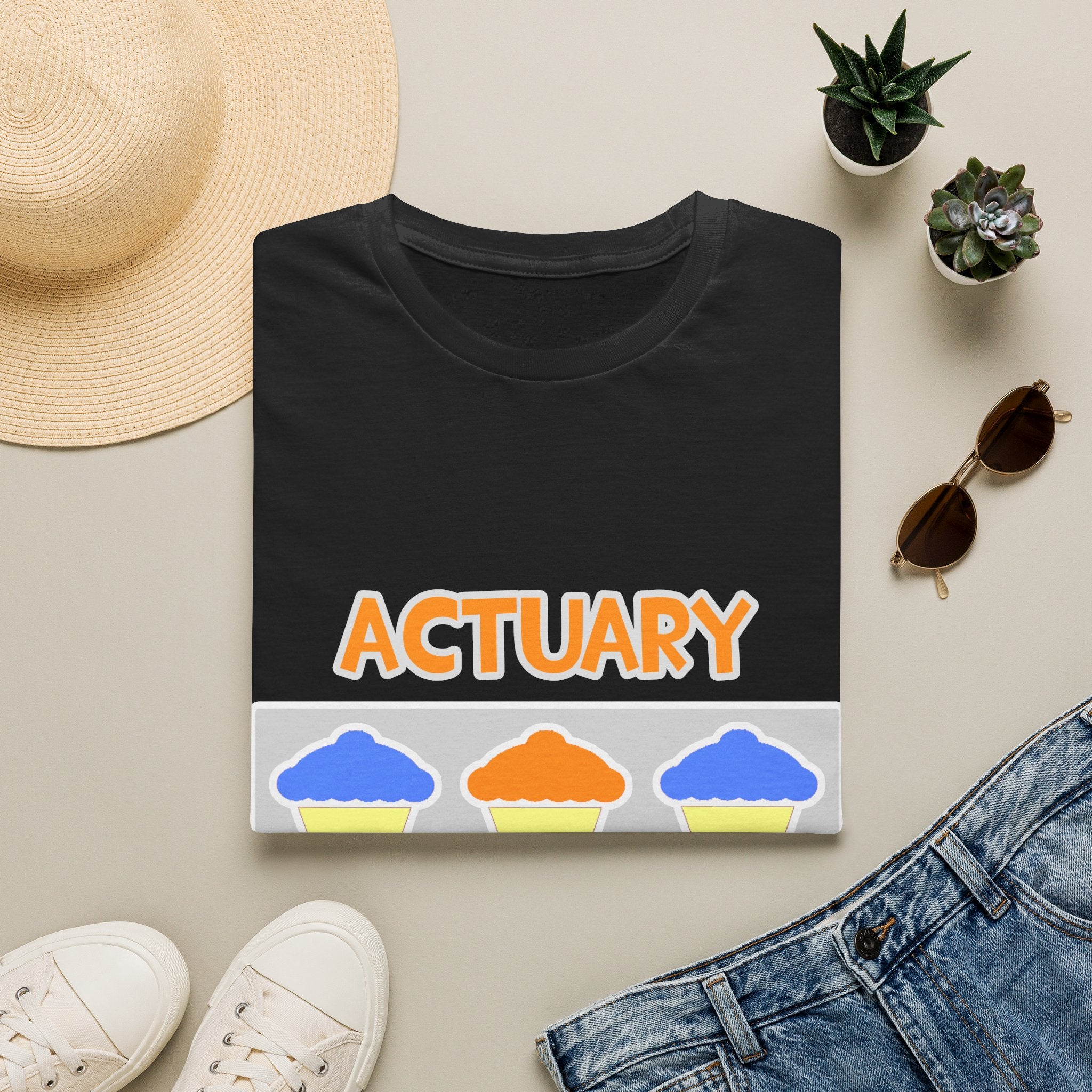 Actuary ... Will Work For Cupcakes - Unisex Softstyle T-Shirt