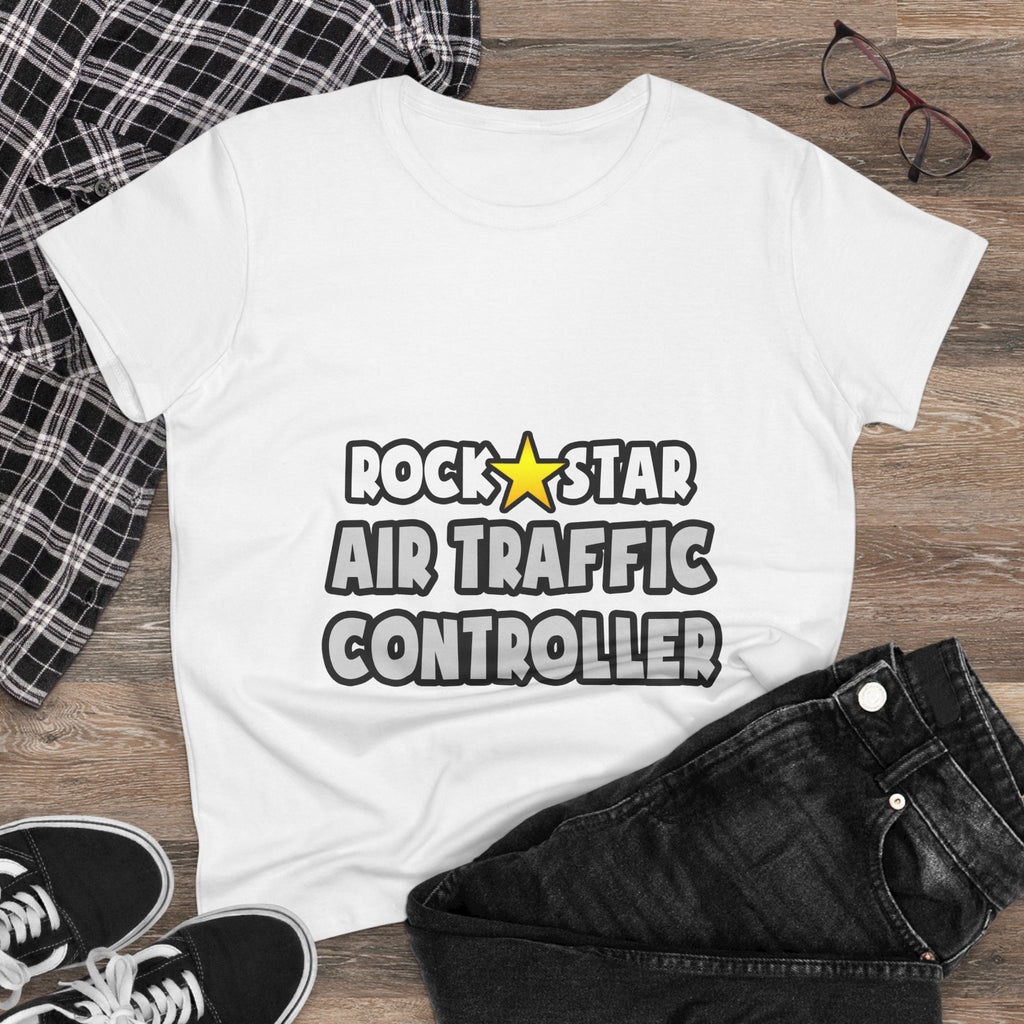 Rock Star Air Traffic Controller - Women's Midweight Cotton Tee
