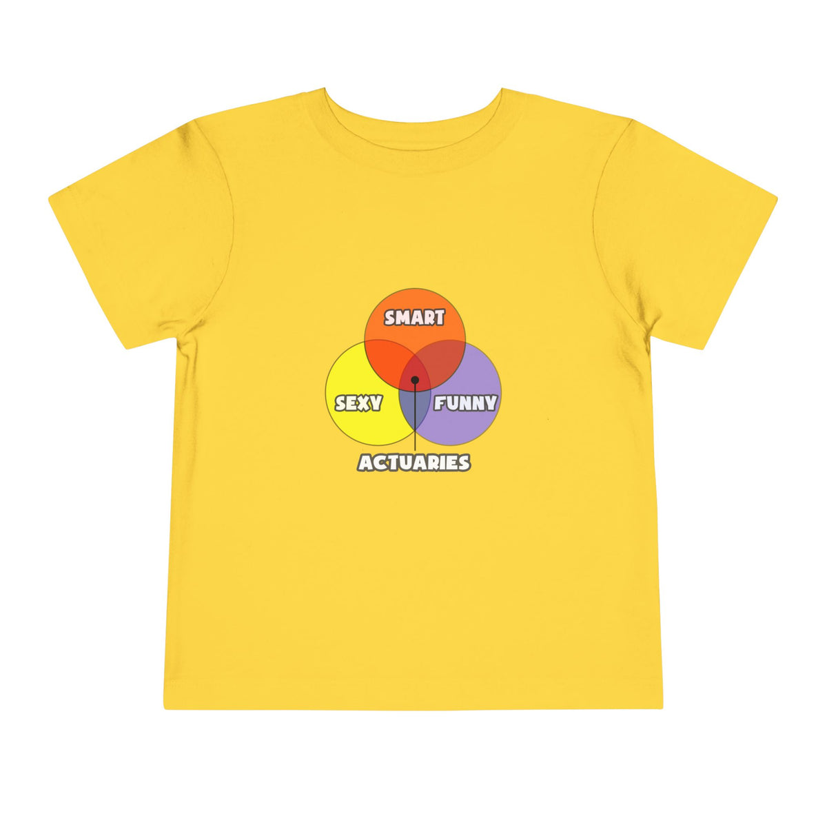 Venn Diagram .. Actuaries - Toddler Short Sleeve Tee