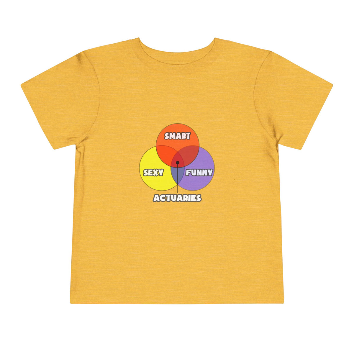 Venn Diagram .. Actuaries - Toddler Short Sleeve Tee