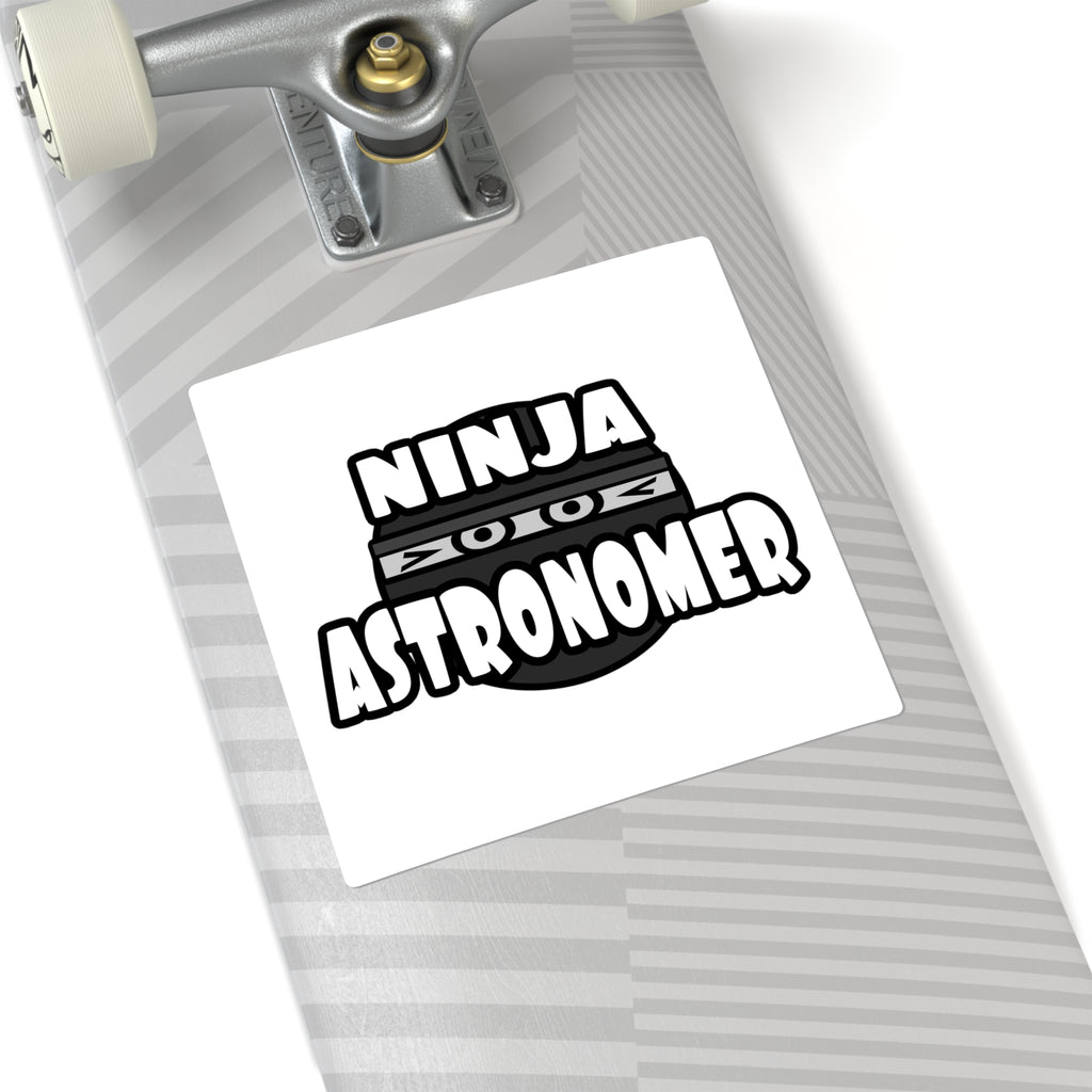 Ninja Astronomer - Square Stickers