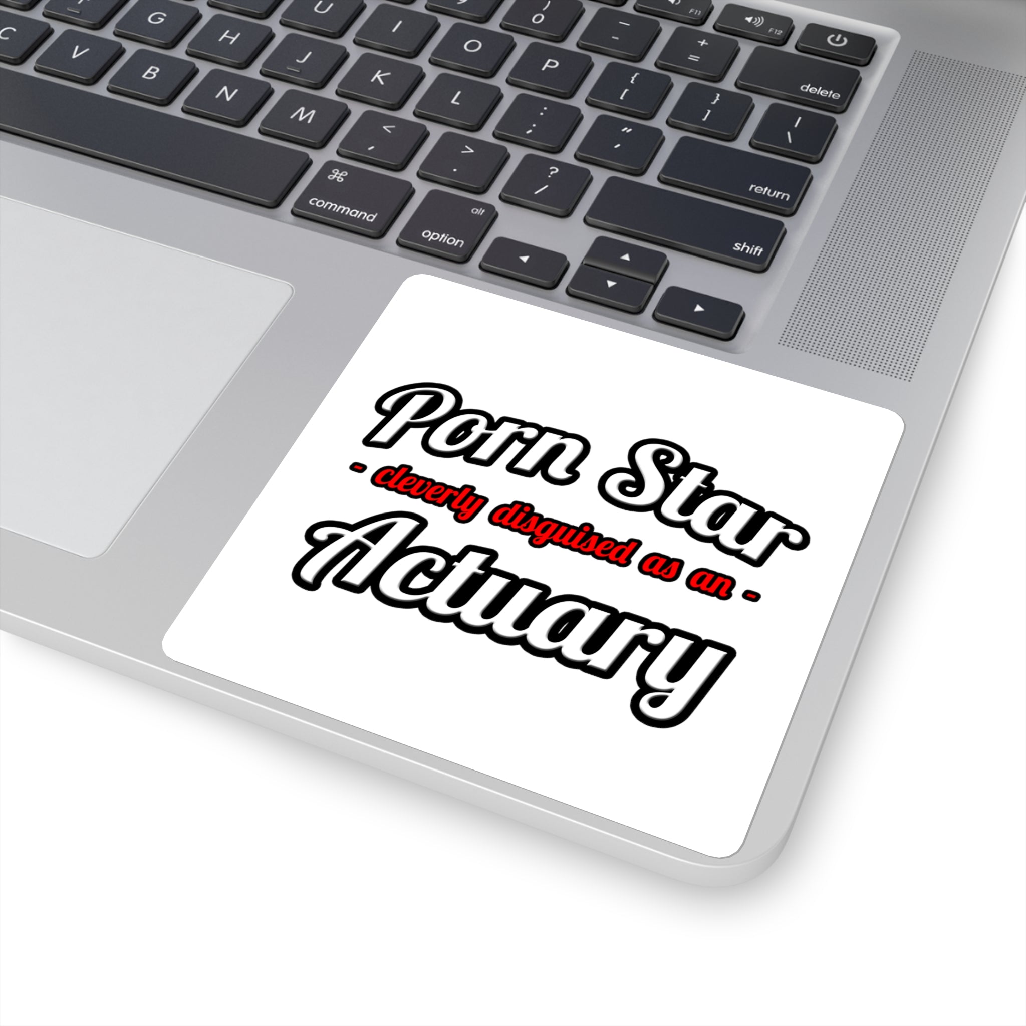 Porn Star ... Actuary - Square Stickers