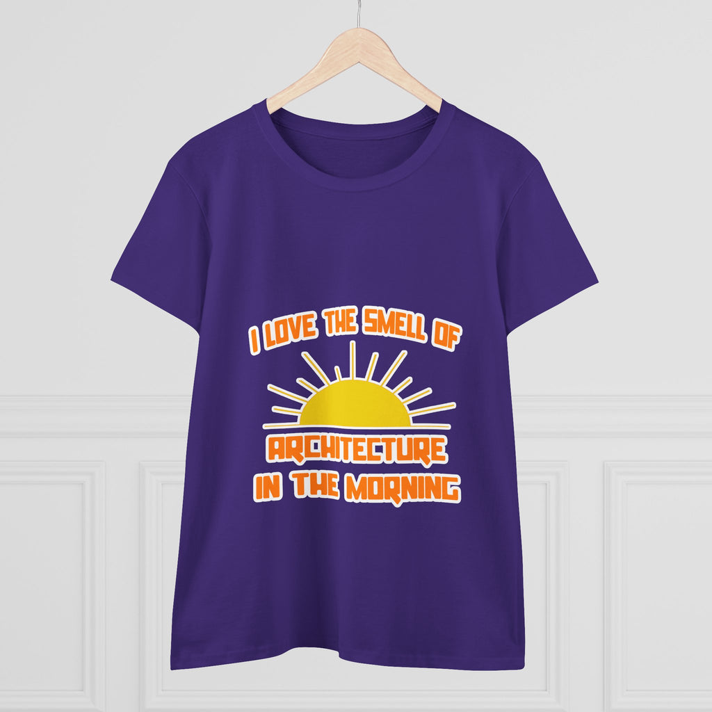 Smell of Architecture in the Morning - Women's Midweight Cotton Tee