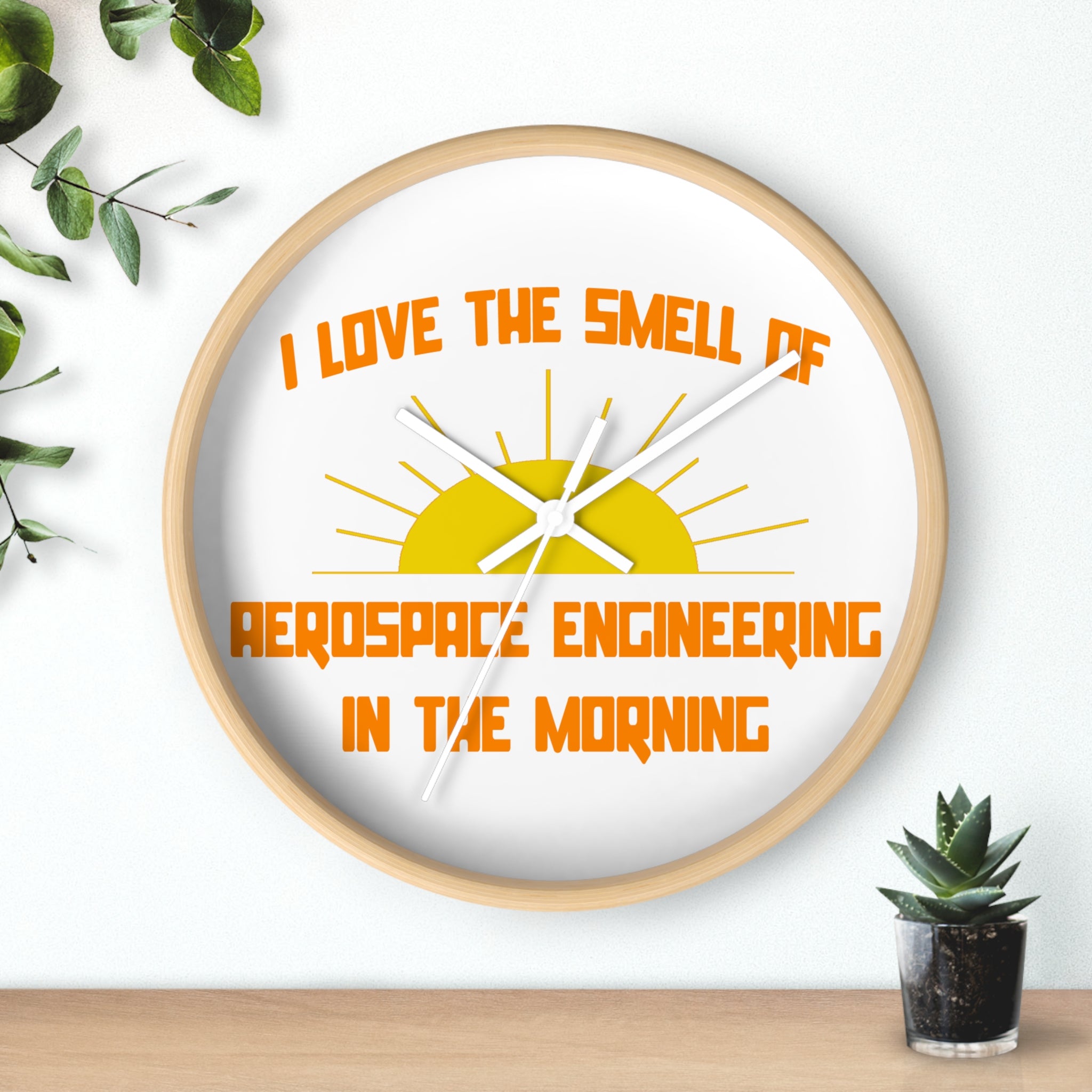 Smell of Aerospace Engineering in the Morning - Wall Clock