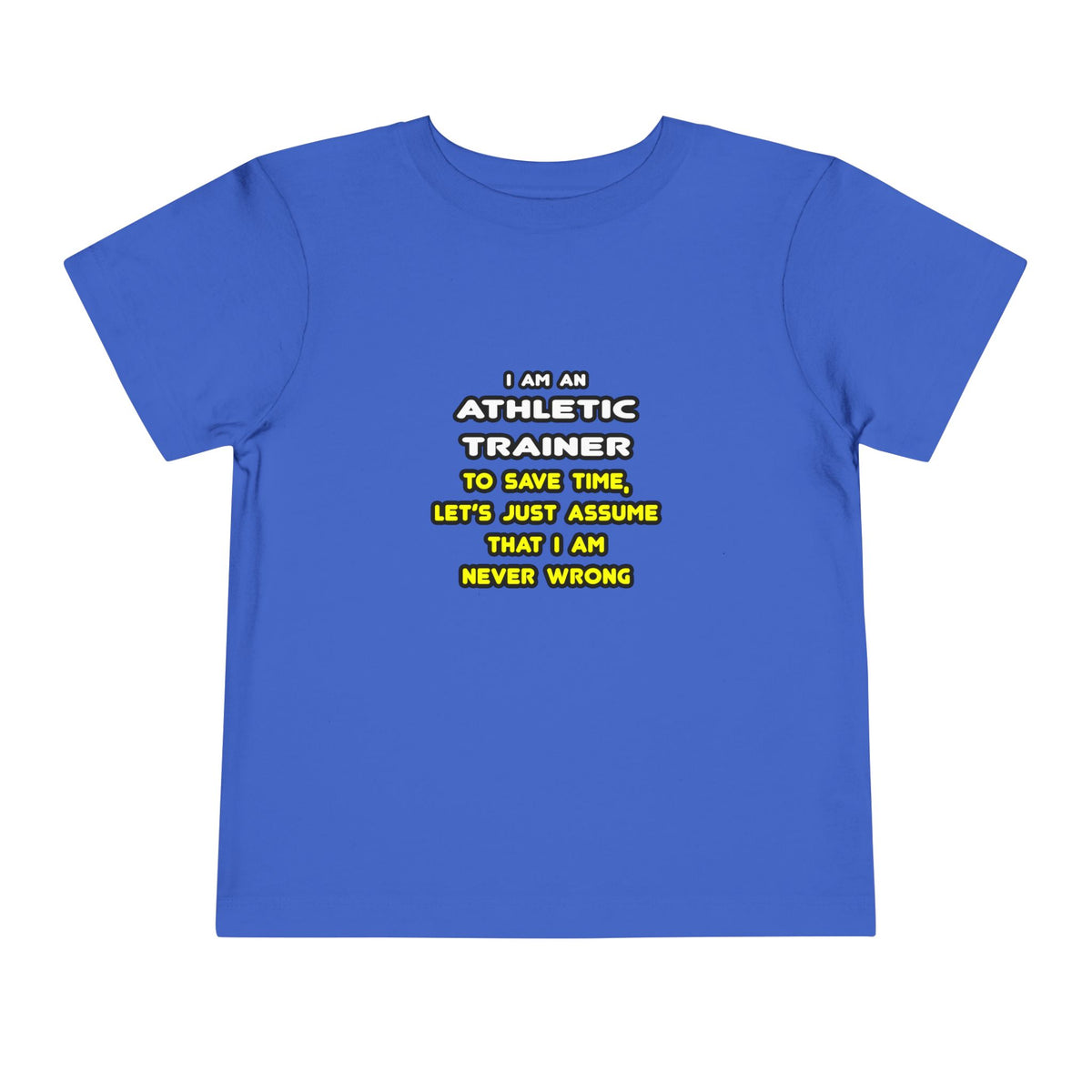 Funny Athletic Trainer T Shirts - Toddler Short Sleeve Tee