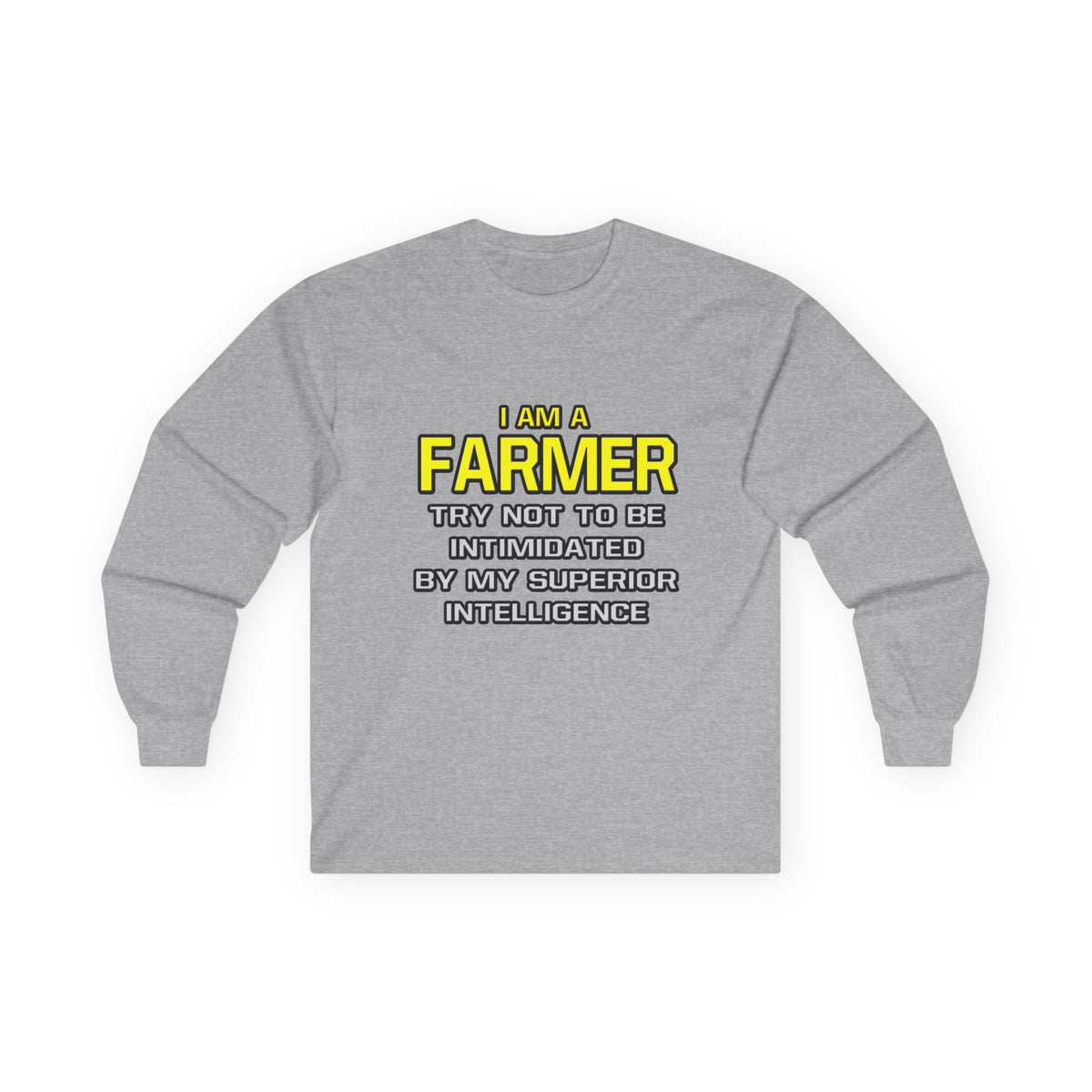 Farmer...Superior Intelligence - Unisex Ultra Cotton Long Sleeve Tee
