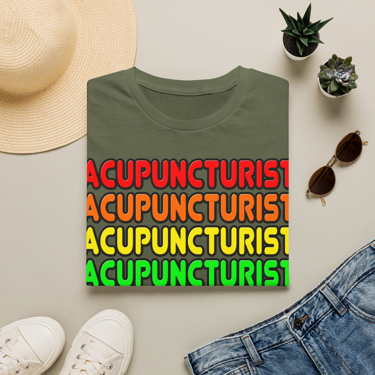Rainbow Acupuncturist - Unisex Softstyle T-Shirt