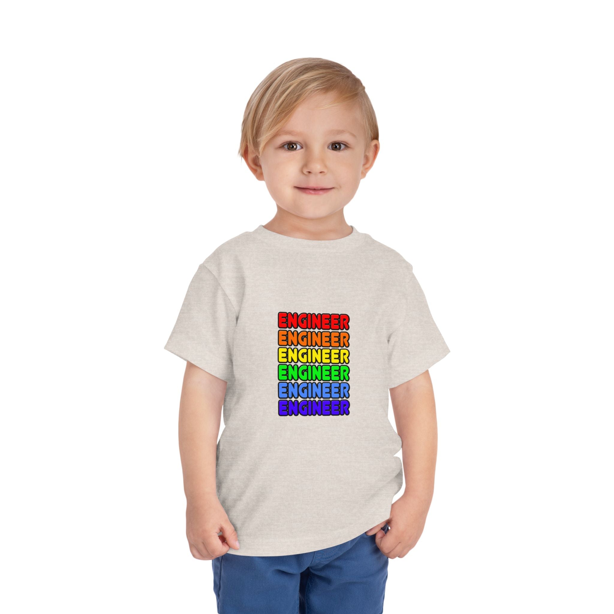 Rainbow Engineer - Toddler Short Sleeve Tee