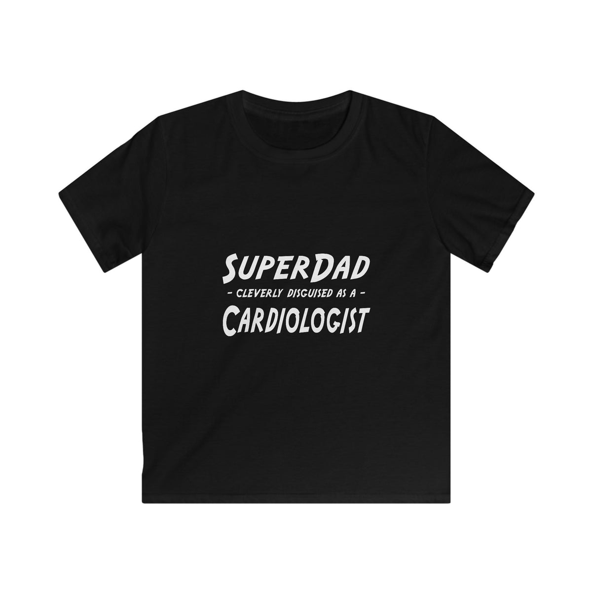 SuperDad...Cardiologist - Kids Softstyle Tee