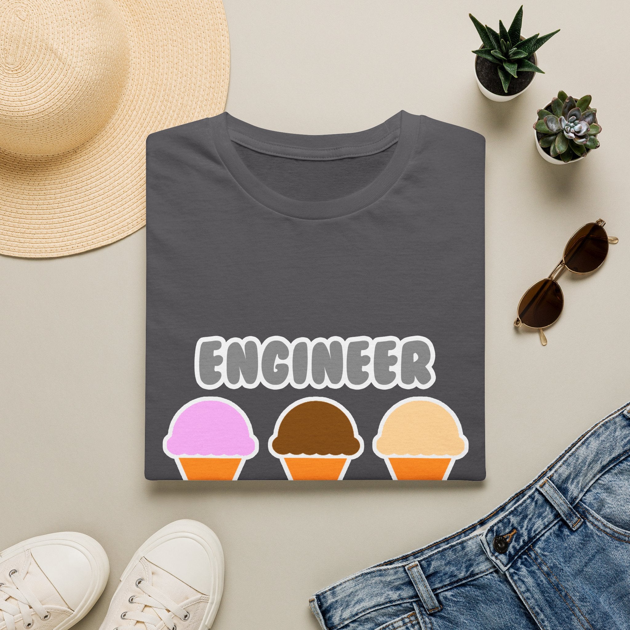 Engineer ... Will Work For Ice Cream - Unisex Softstyle T-Shirt