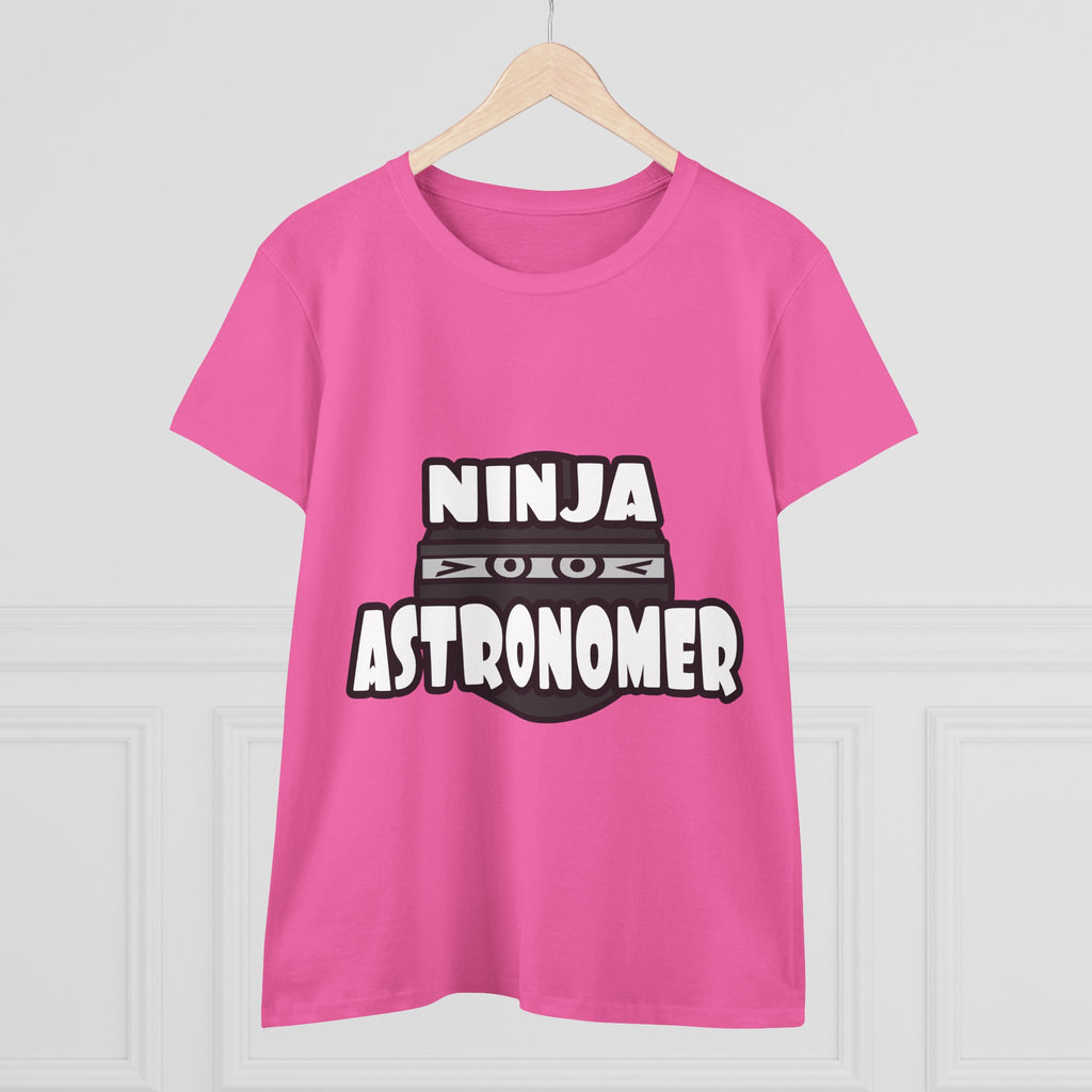 Ninja Astronomer - Women's Midweight Cotton Tee