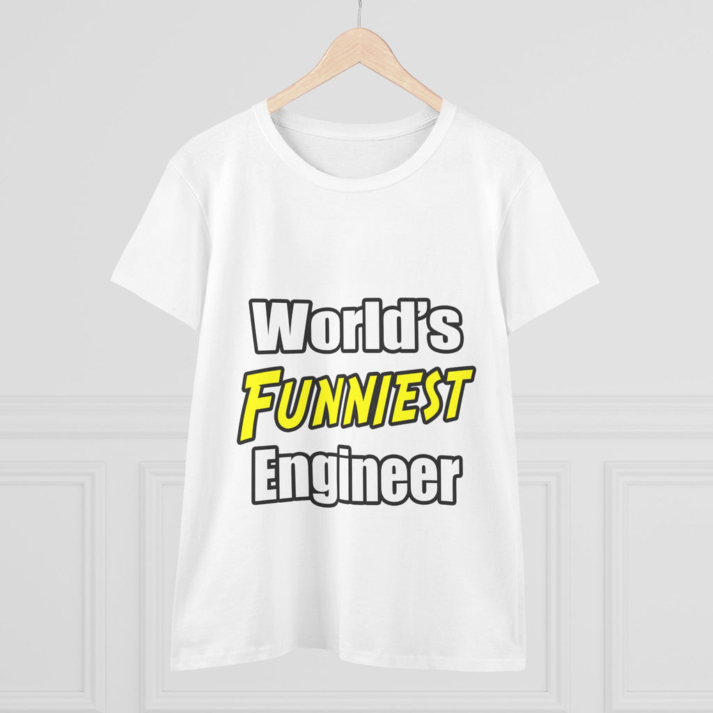 World's Funniest Engineer - Women's Midweight Cotton Tee