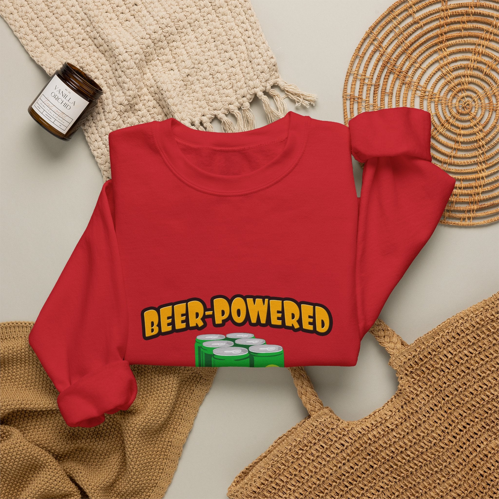 Beer Powered Nurse - Unisex Heavy Blend™ Crewneck Sweatshirt