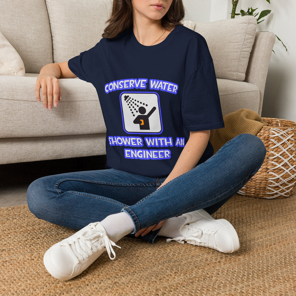 Conserve Water .. Shower With an Engineer - Unisex Softstyle T-Shirt