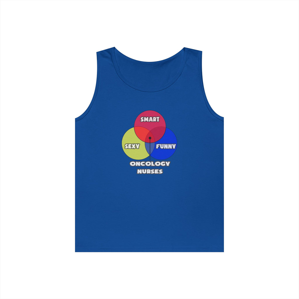Venn Diagram .. Oncology Nurses - Unisex Heavy Cotton Tank Top