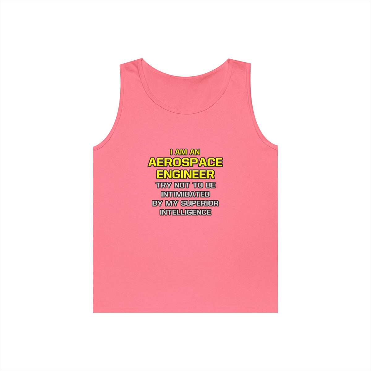 Aerospace Engineer...Superior Intelligence - Unisex Heavy Cotton Tank Top