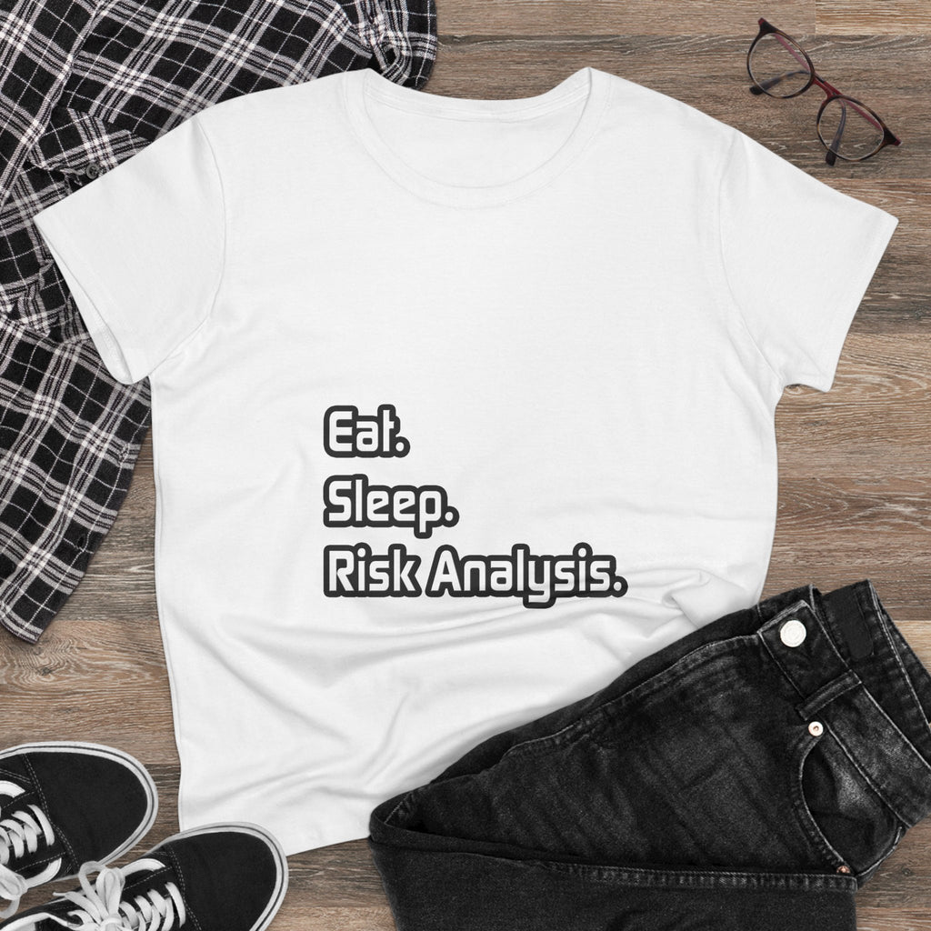 Eat. Sleep. Risk Analysis - Women's Midweight Cotton Tee