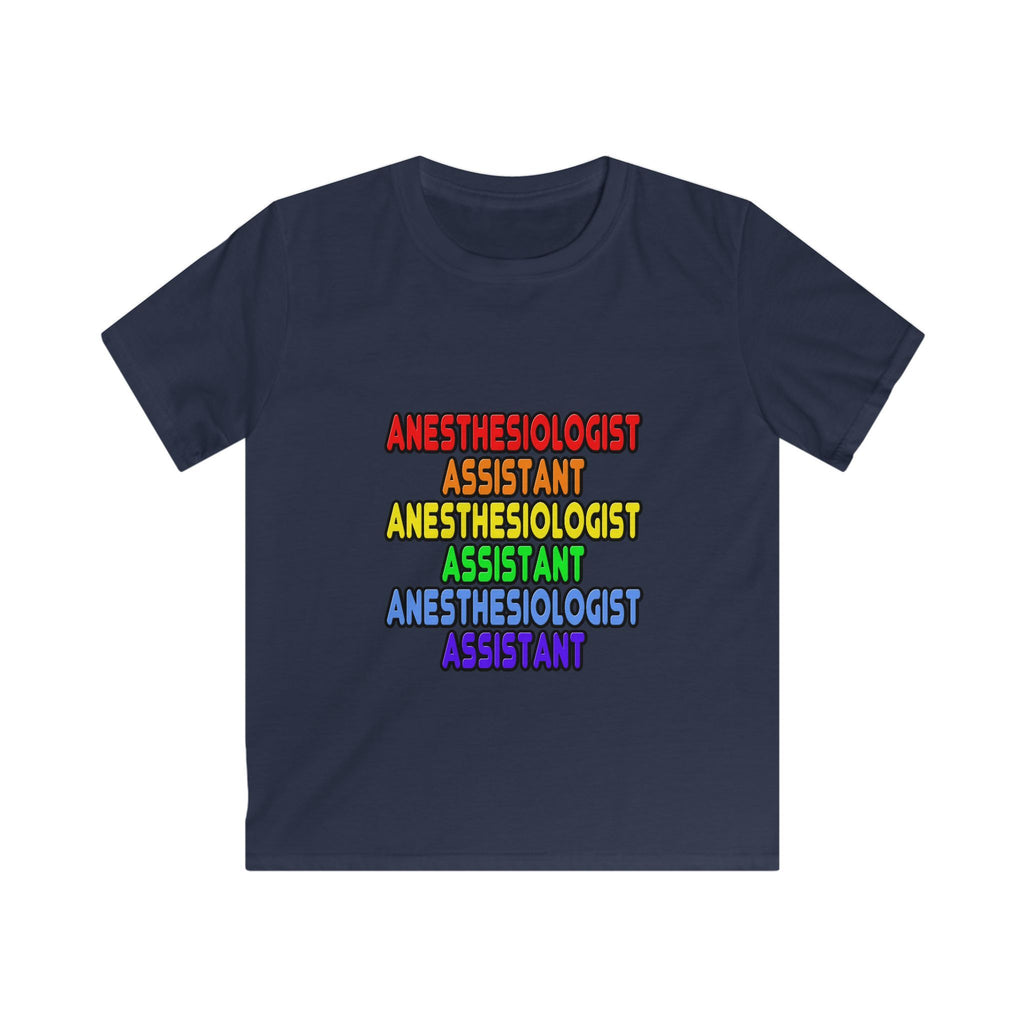 Rainbow Anesthesiologist Assistant - Kids Softstyle Tee