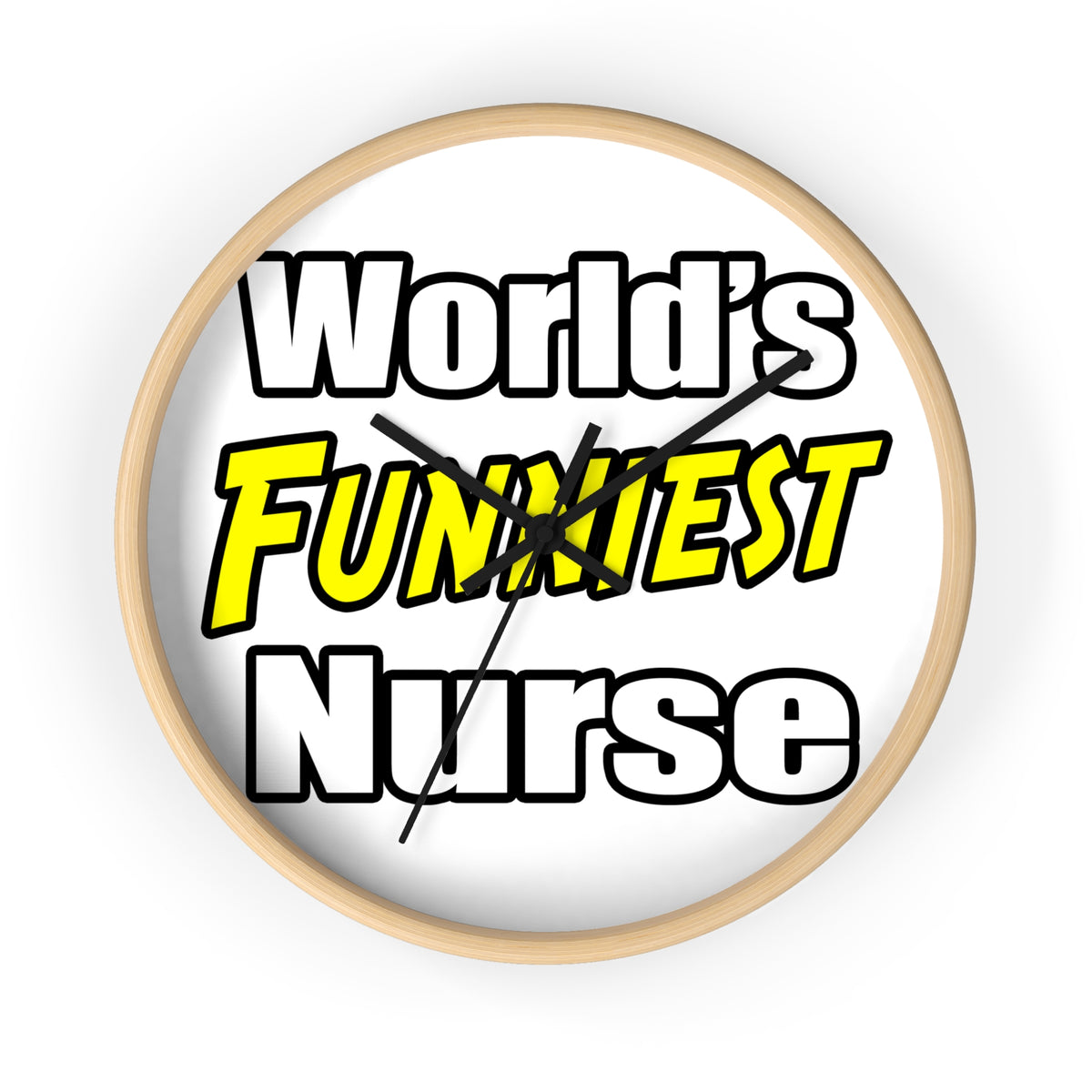 World's Funniest Nurse - Wall Clock