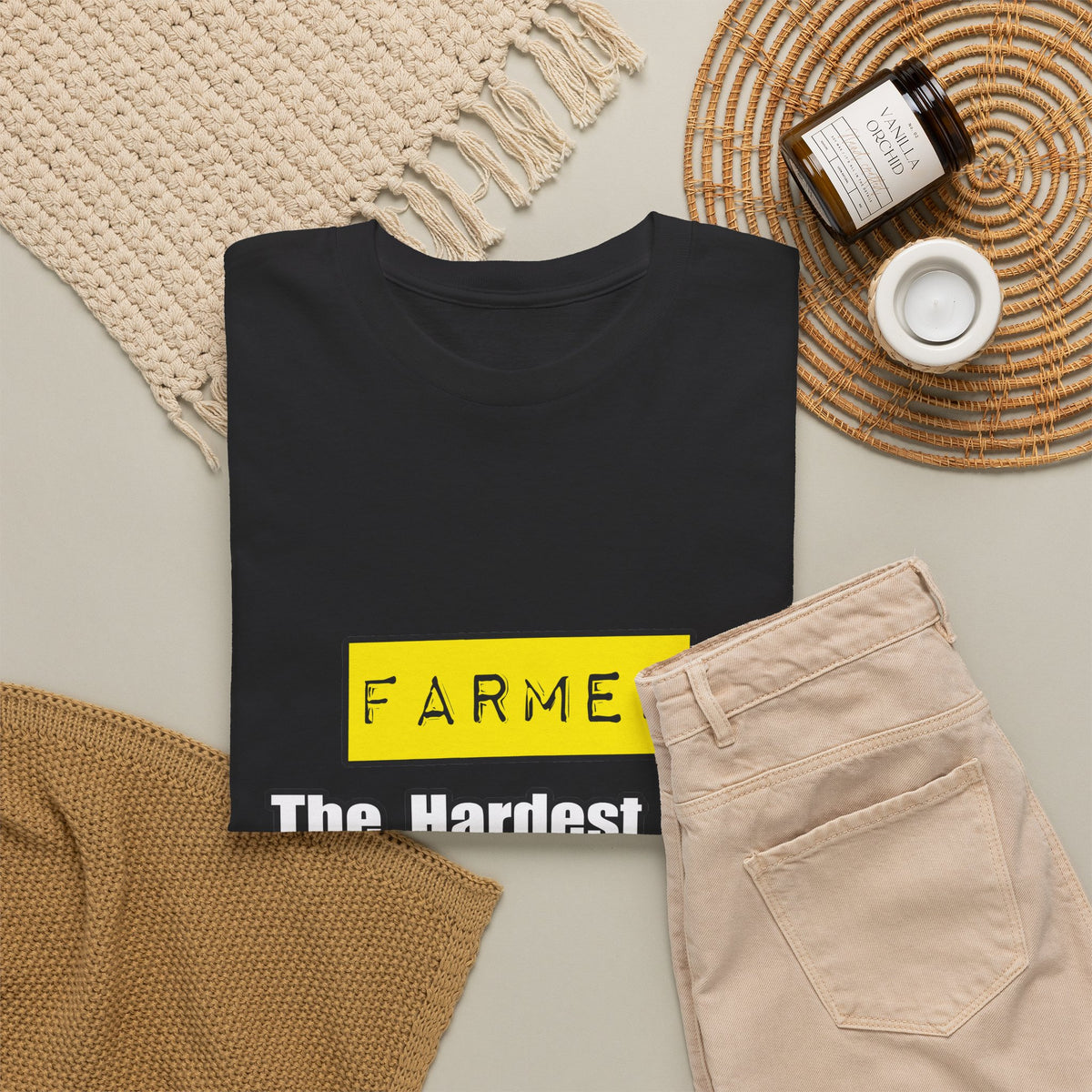 Farmer...Hardest Job You'll Ever Love - Unisex Heavy Cotton Tee