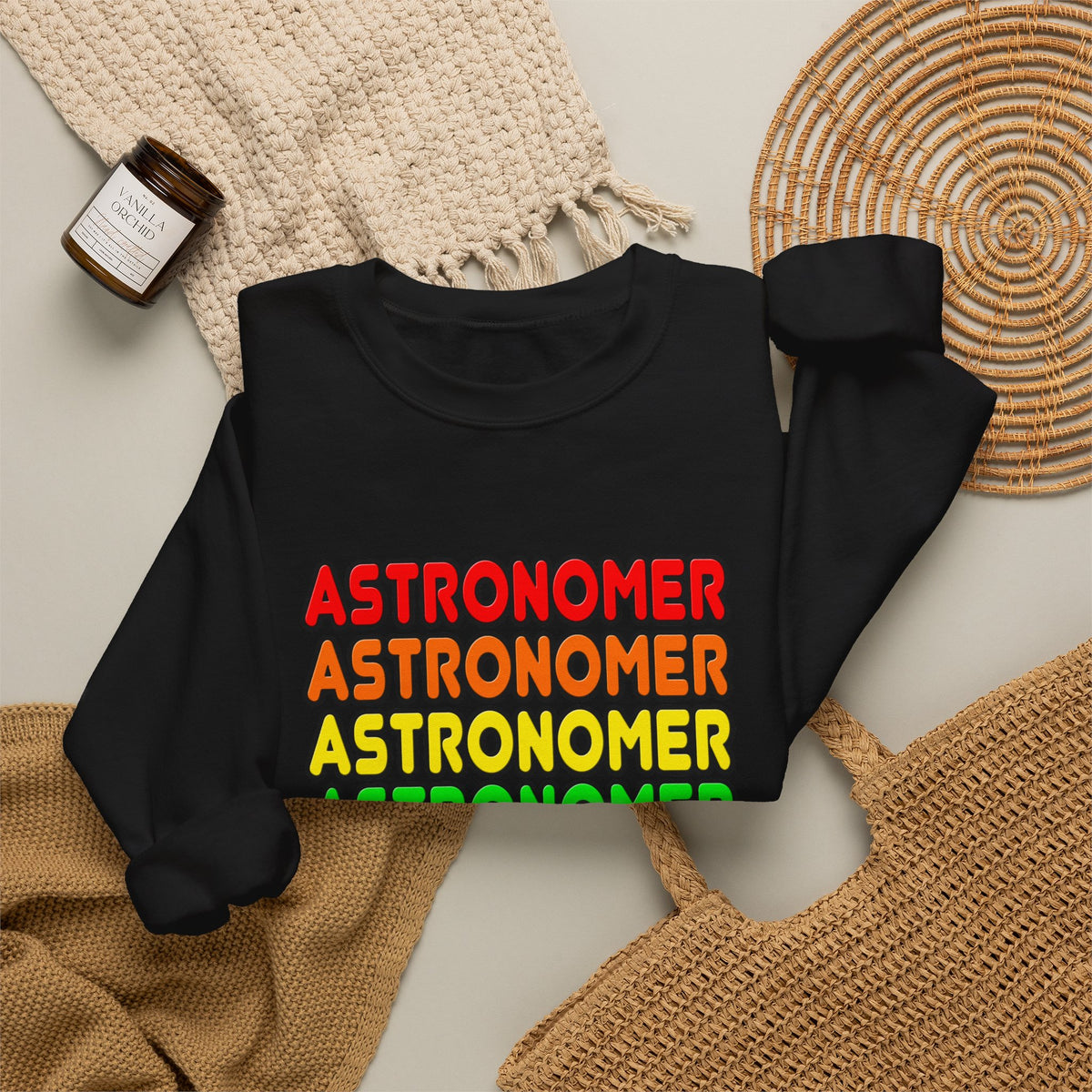 Rainbow Astronomer - Unisex Heavy Blend™ Crewneck Sweatshirt