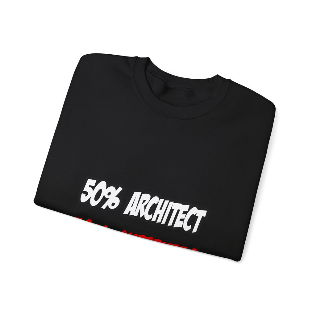 Half Architect...Half Superhero - Unisex Heavy Blend™ Crewneck Sweatshirt