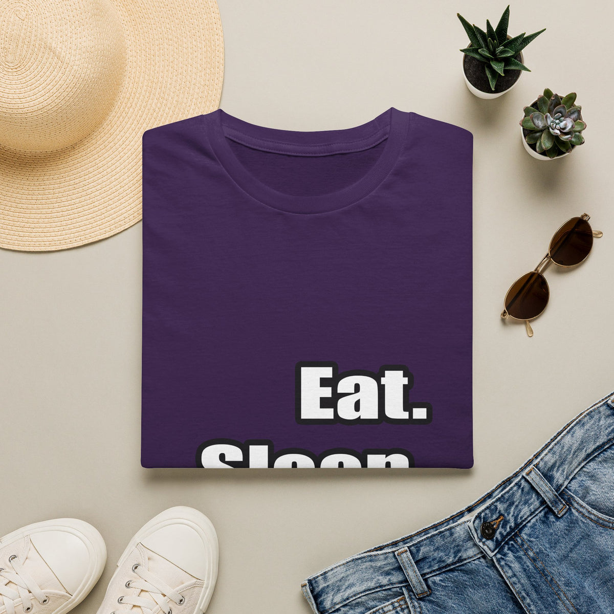 eat sleep teach - Unisex Softstyle T-Shirt