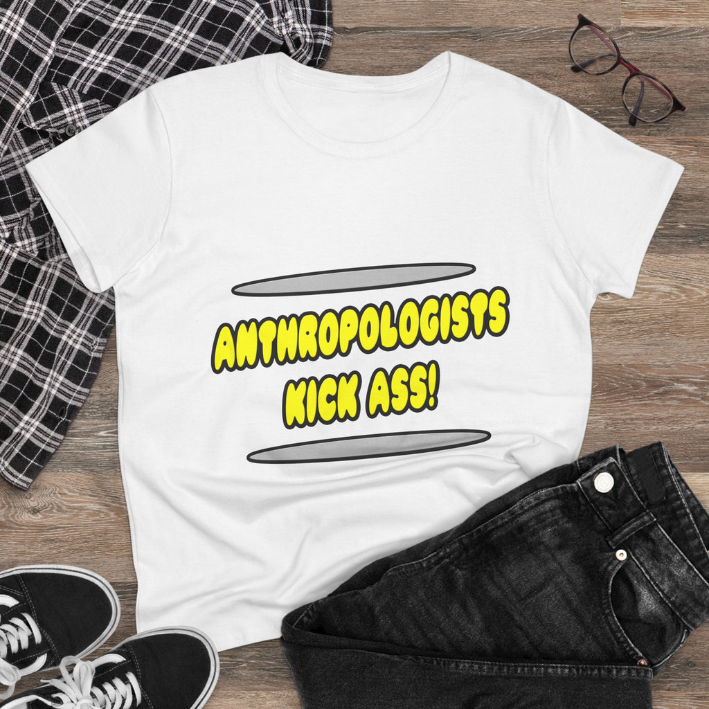 Anthropologists Kick Ass! - Women's Midweight Cotton Tee