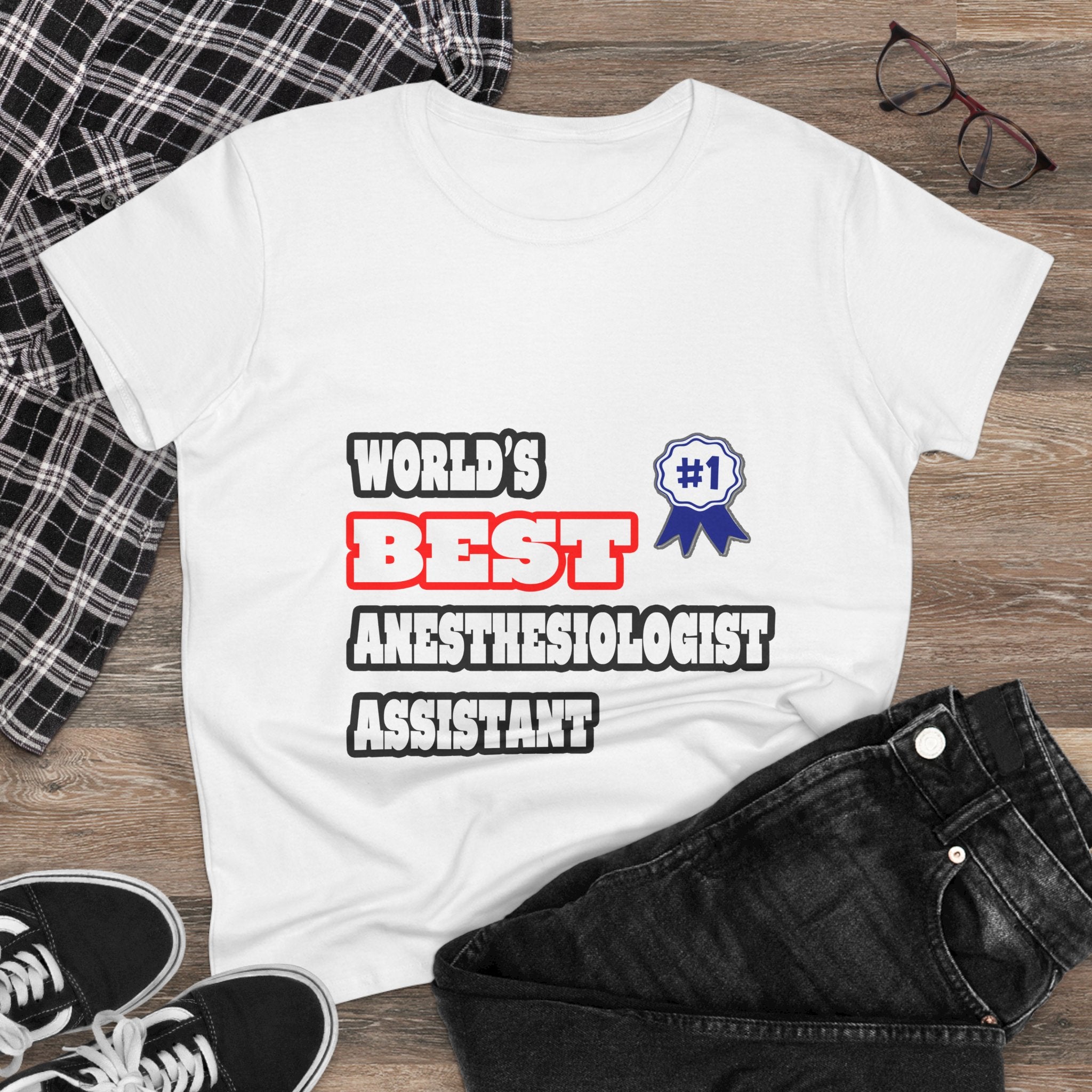 World's Best Anesthesiologist Assistant - Women's Midweight Cotton Tee